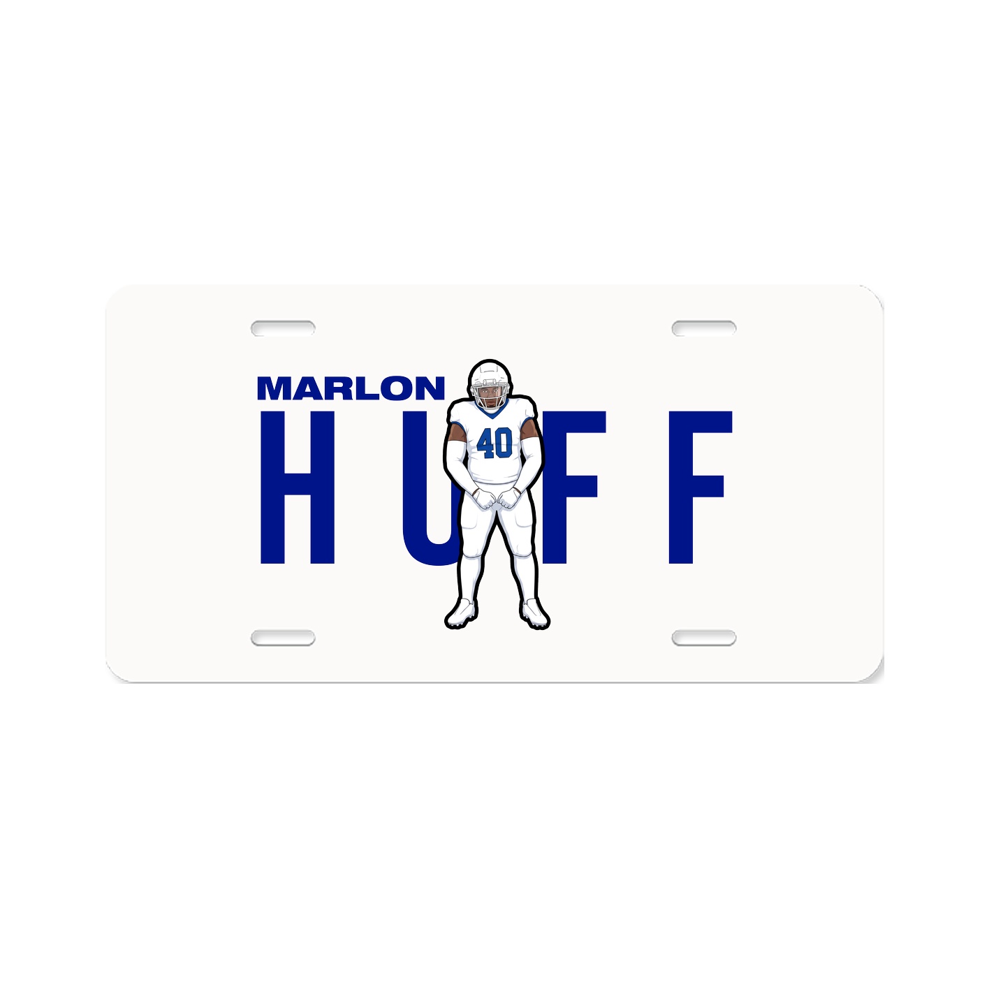 License Plate — Player Name in Classic