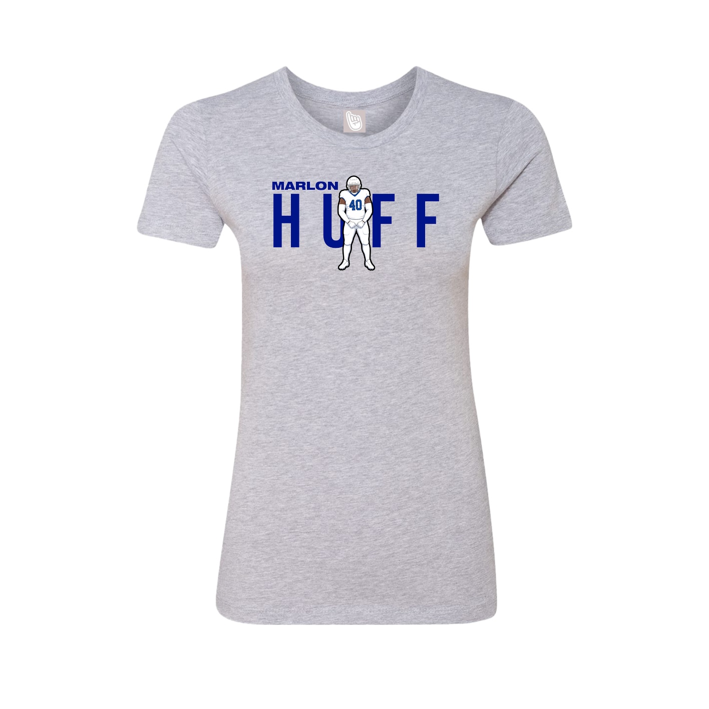 Womens Tee — Player Name in Grey