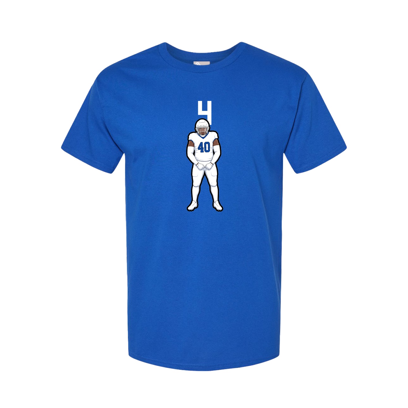 Youth Tee — Number Top in Royal