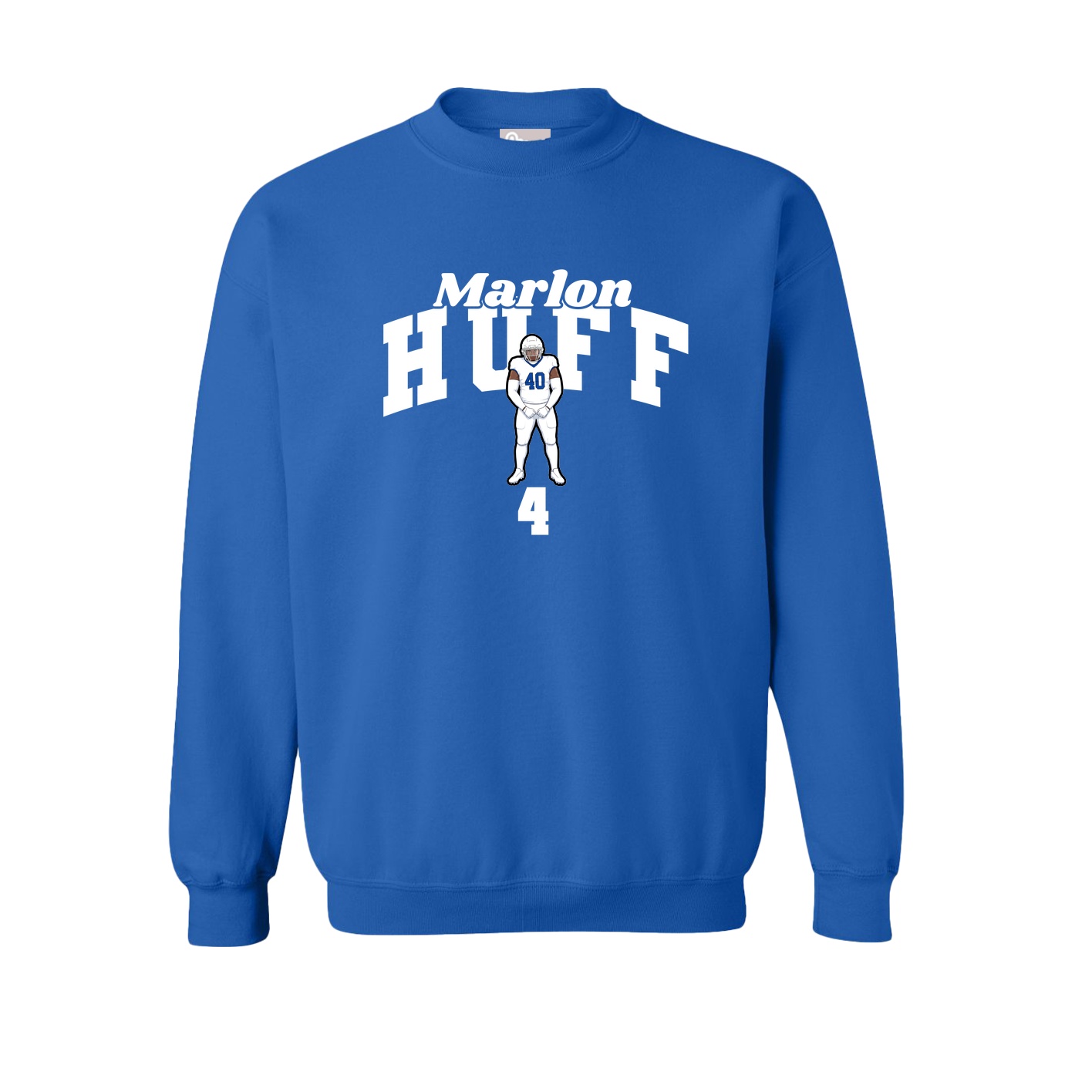 Fleece Crew — Signature Arch in Royal