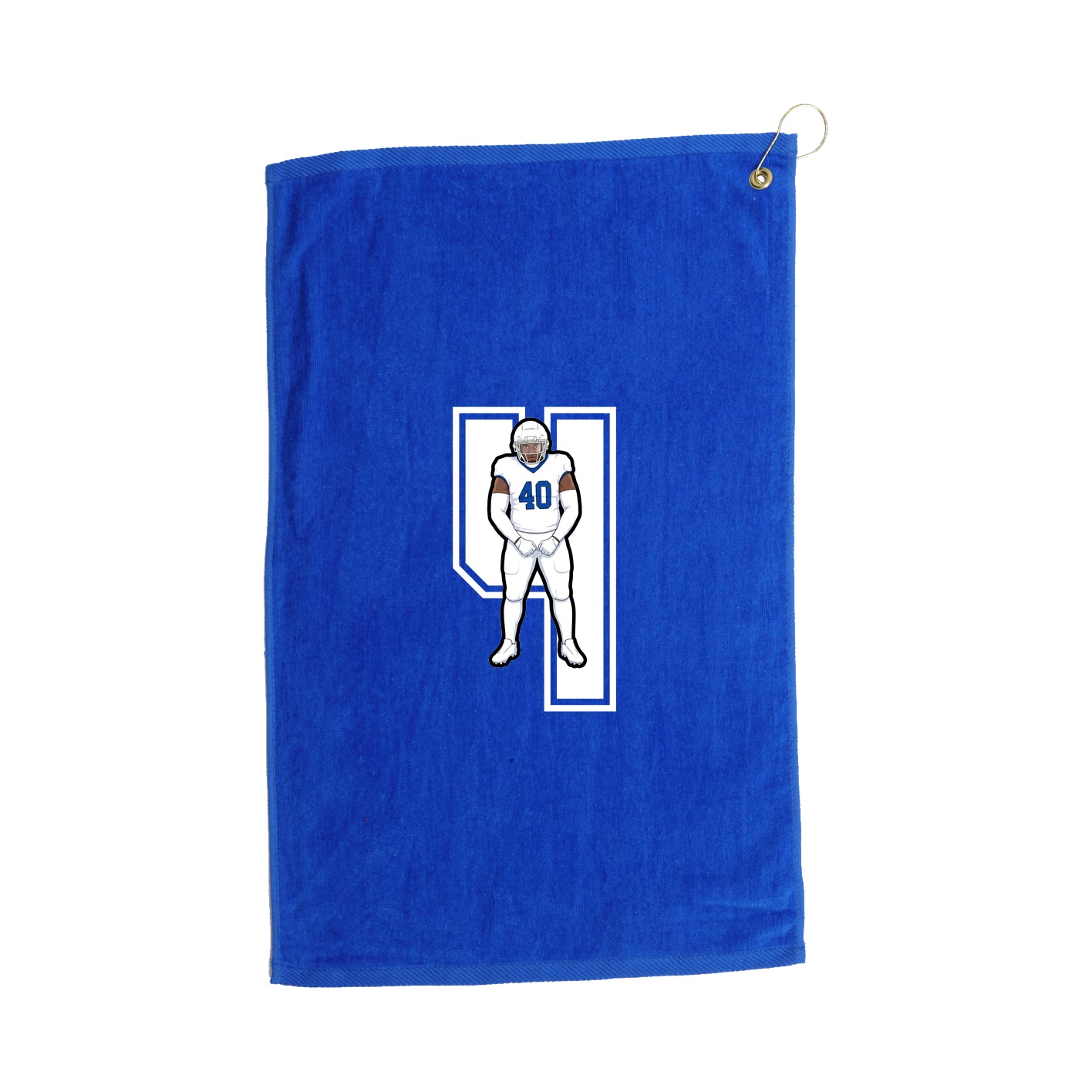 Golf Towel — Number in Royal