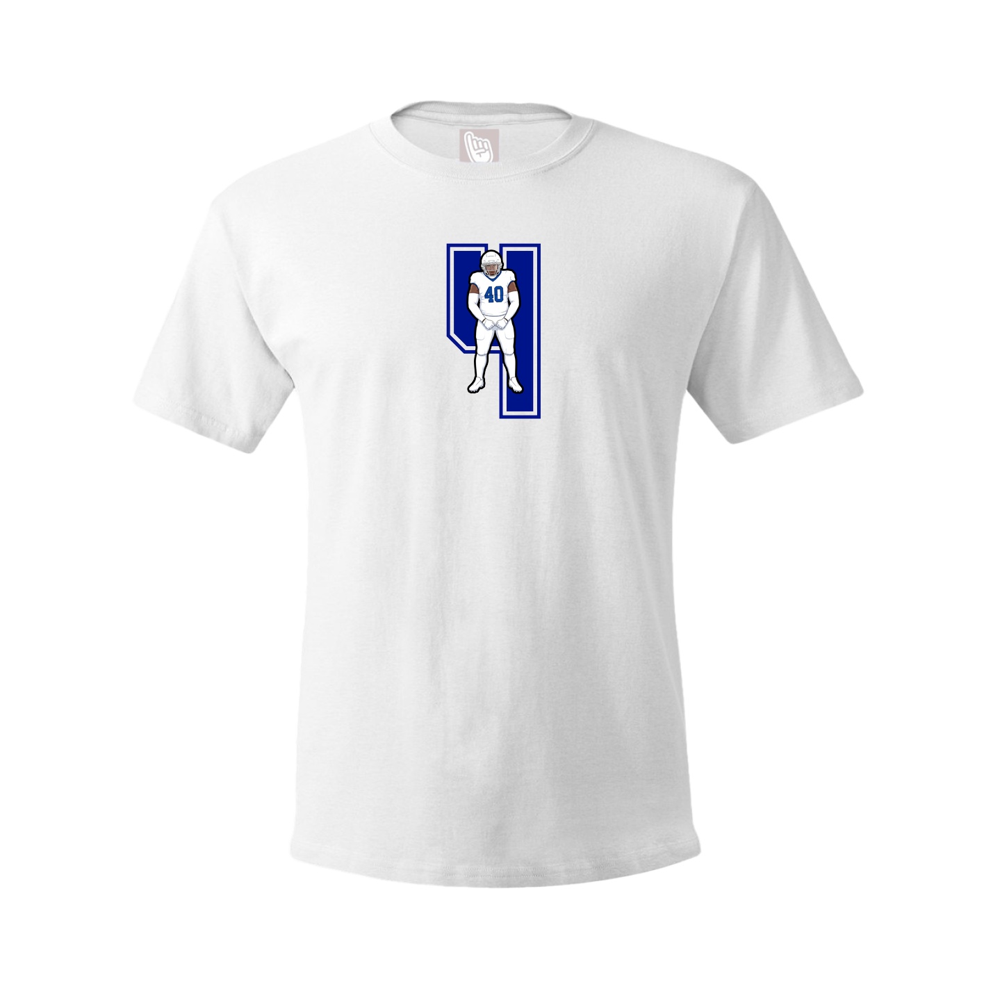 Youth Tee — Number in White