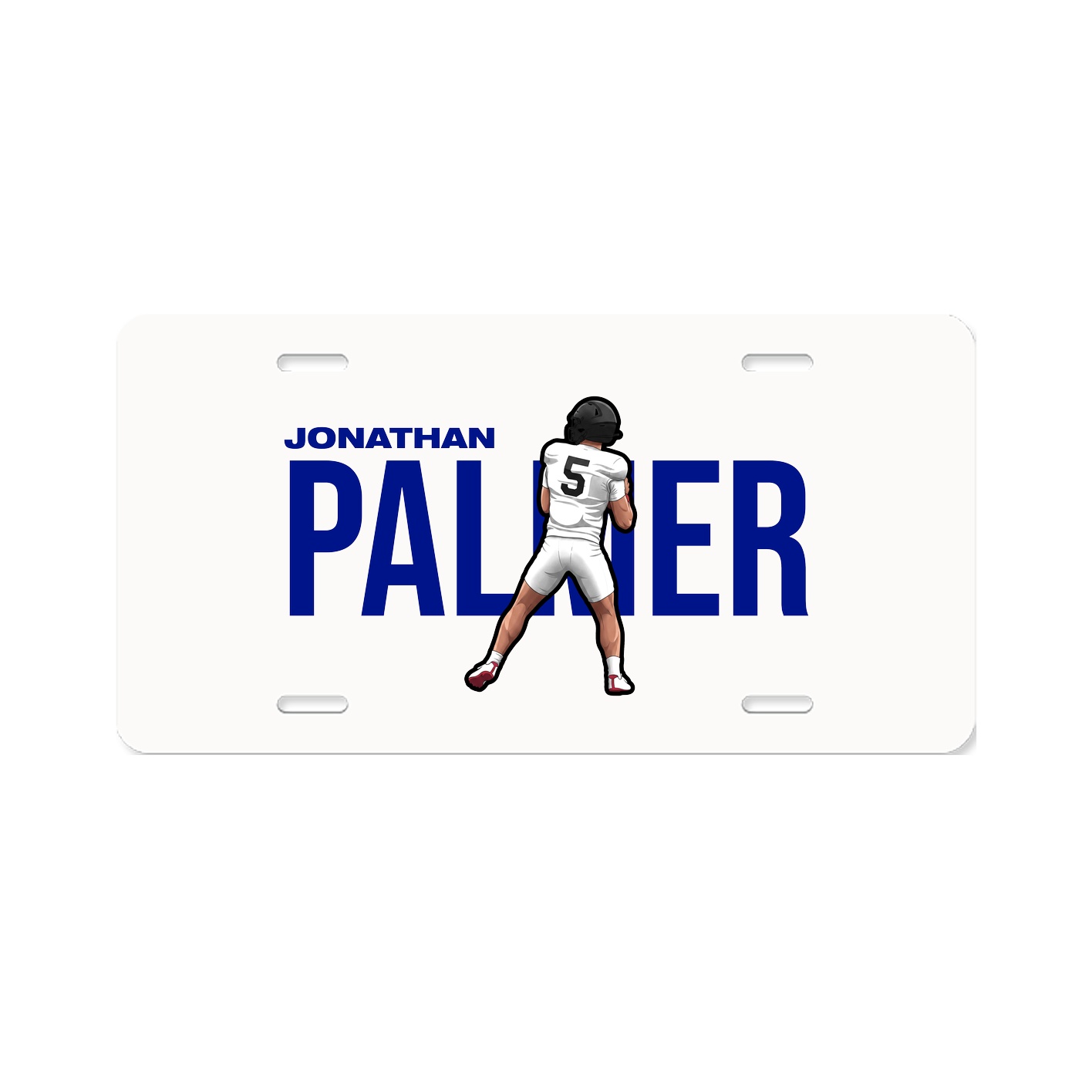 License Plate — Player Name in Classic