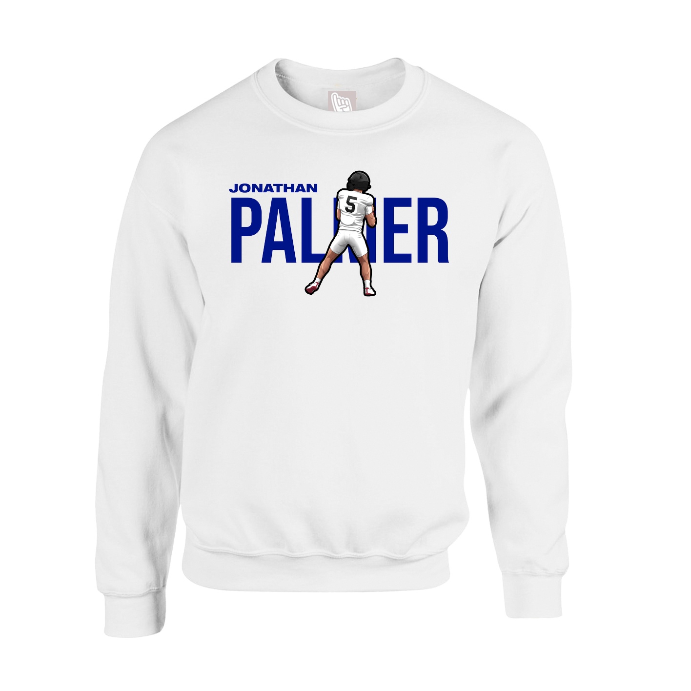 Fleece Crew — Player Name in White