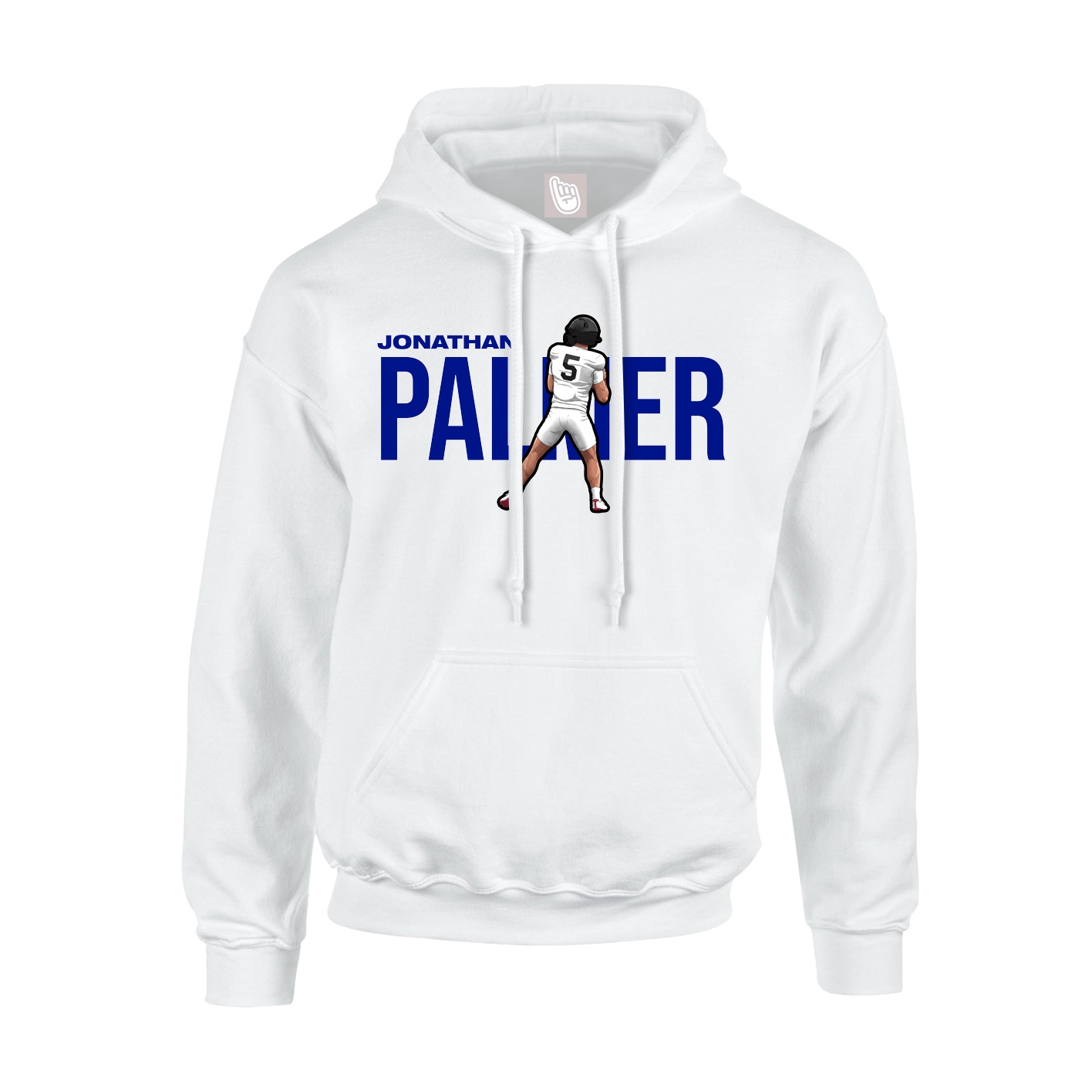 Youth Hoodie — Player Name in White