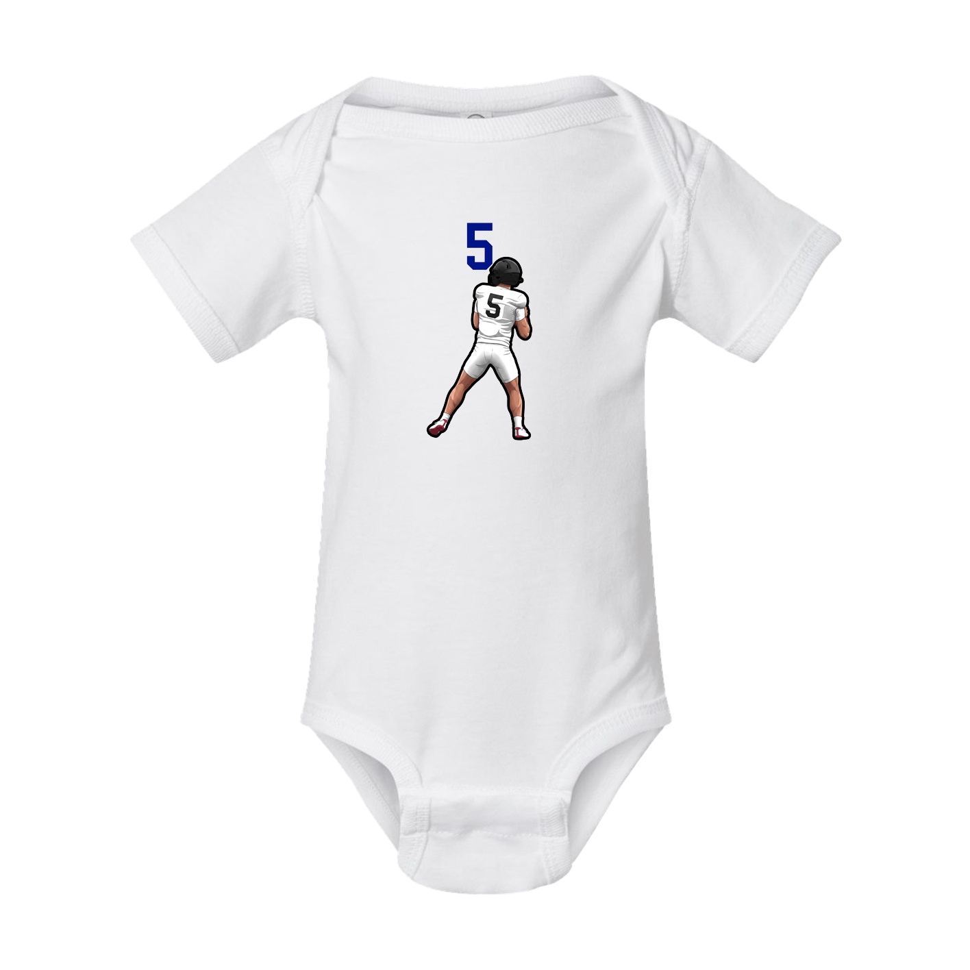 Baby Onesie — Number Top in White