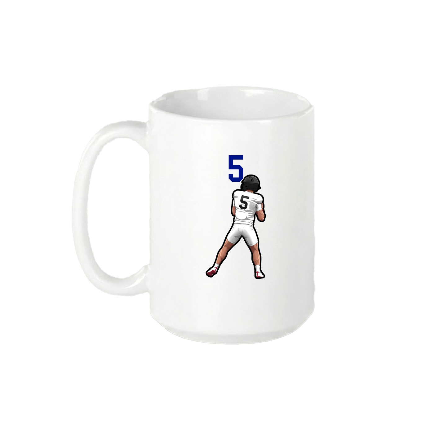 15oz Coffee Mug — Number Top in White