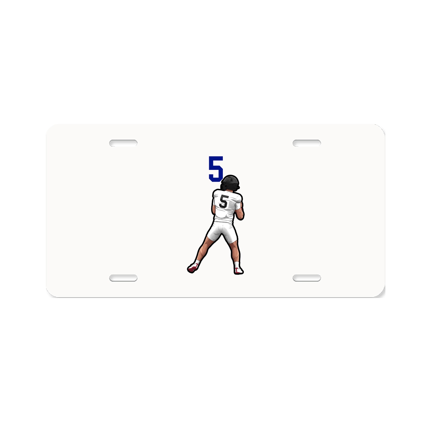 License Plate — Number Top in Classic