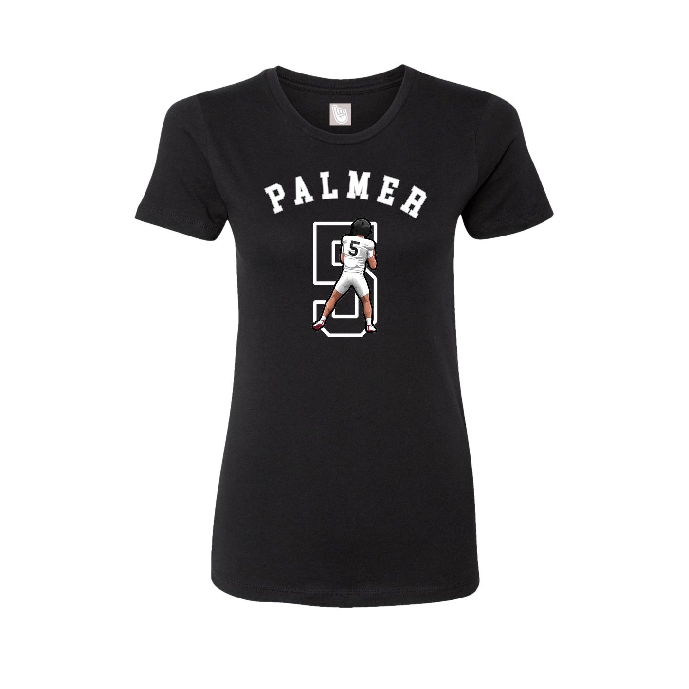 Fitted Women's Tee — Shirsey Arch in Black