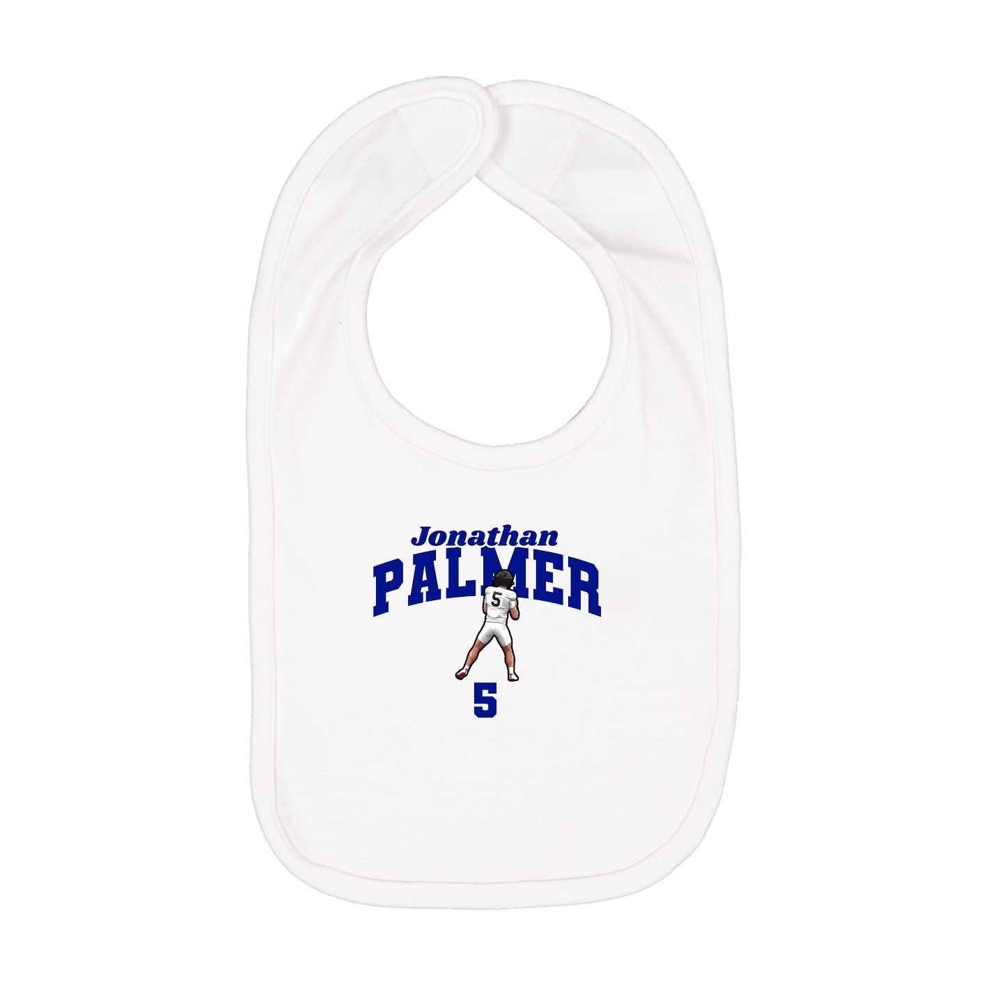 Infant Bib — Signature Arch in White