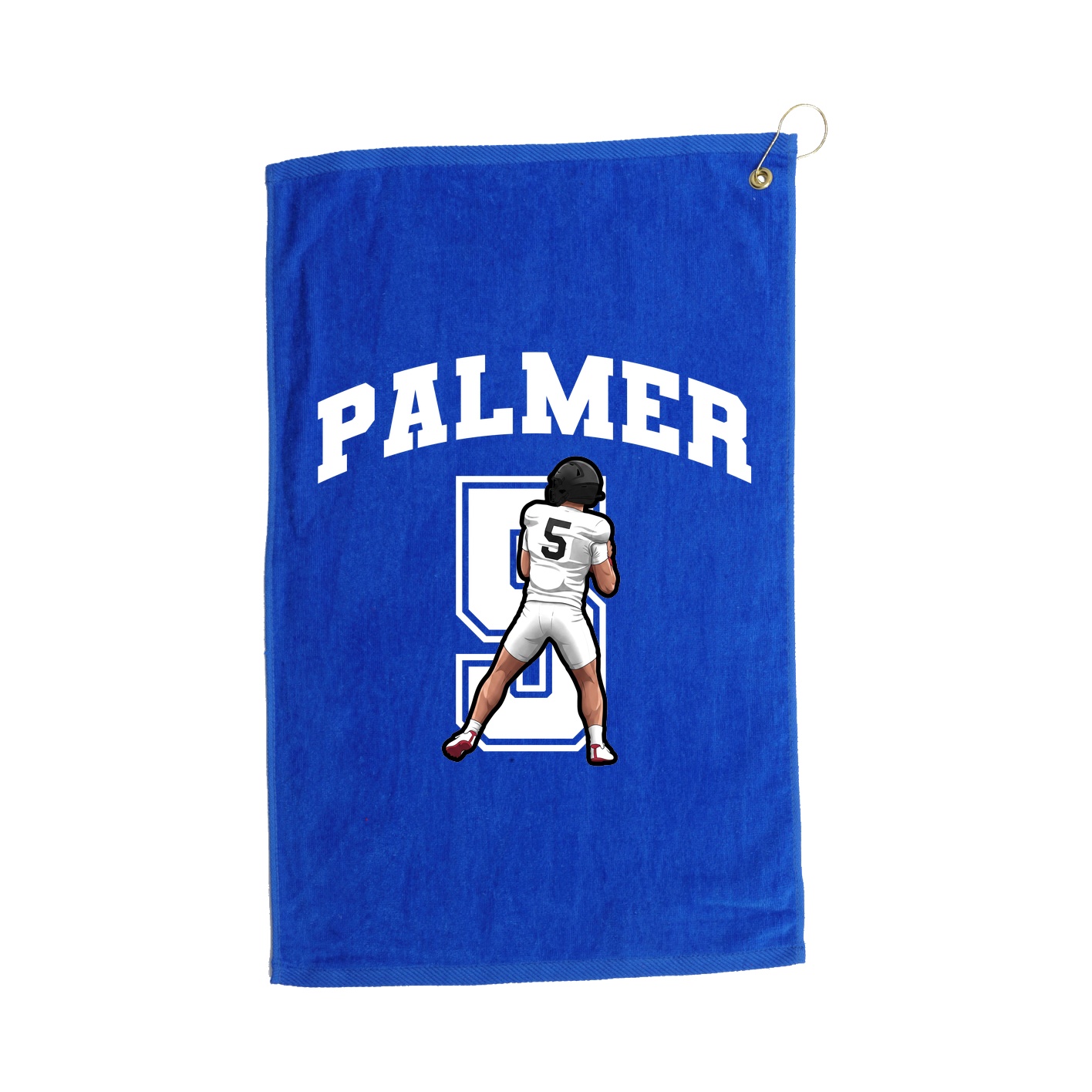 Golf Towel — Number in Royal