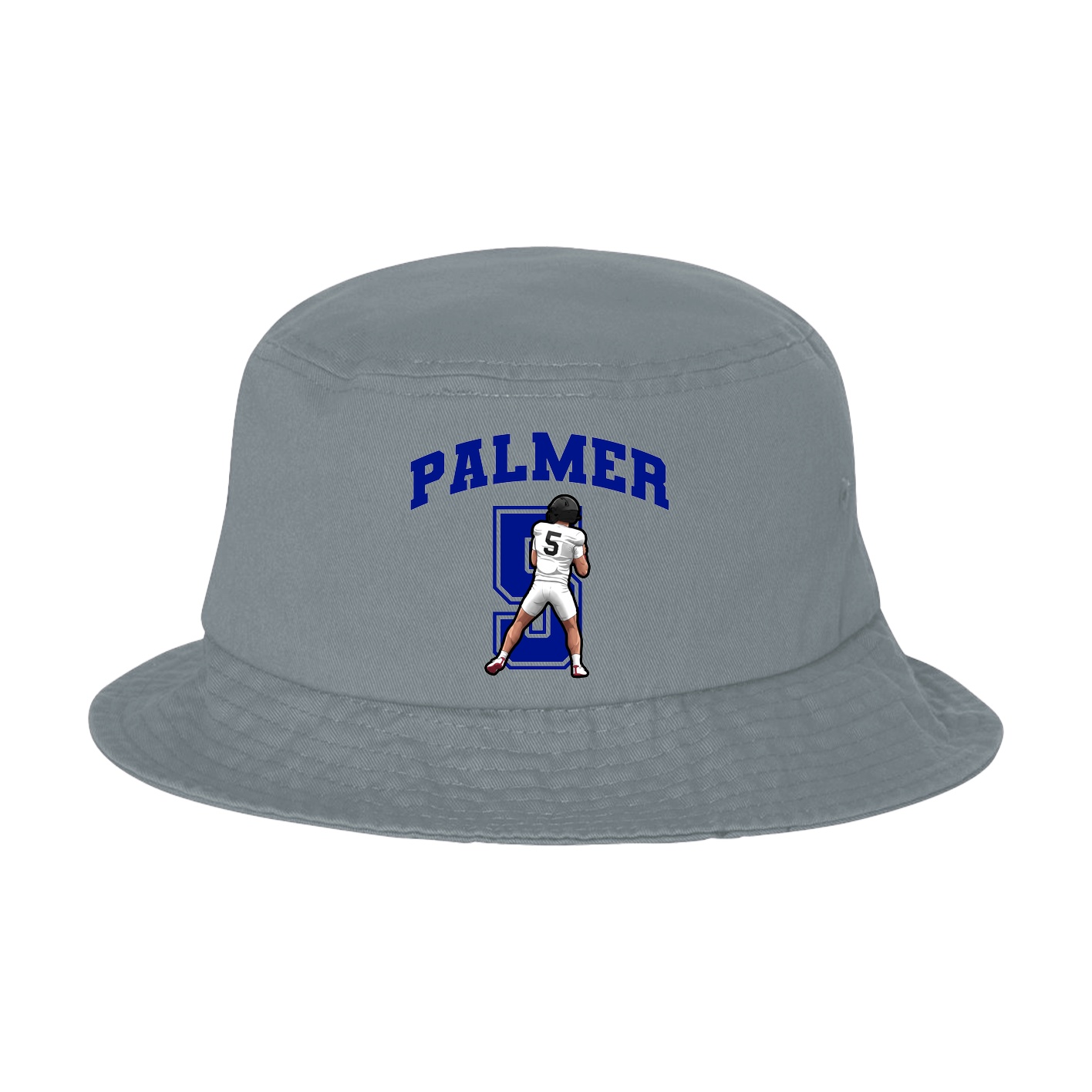 Bucket Cap — Number in Grey