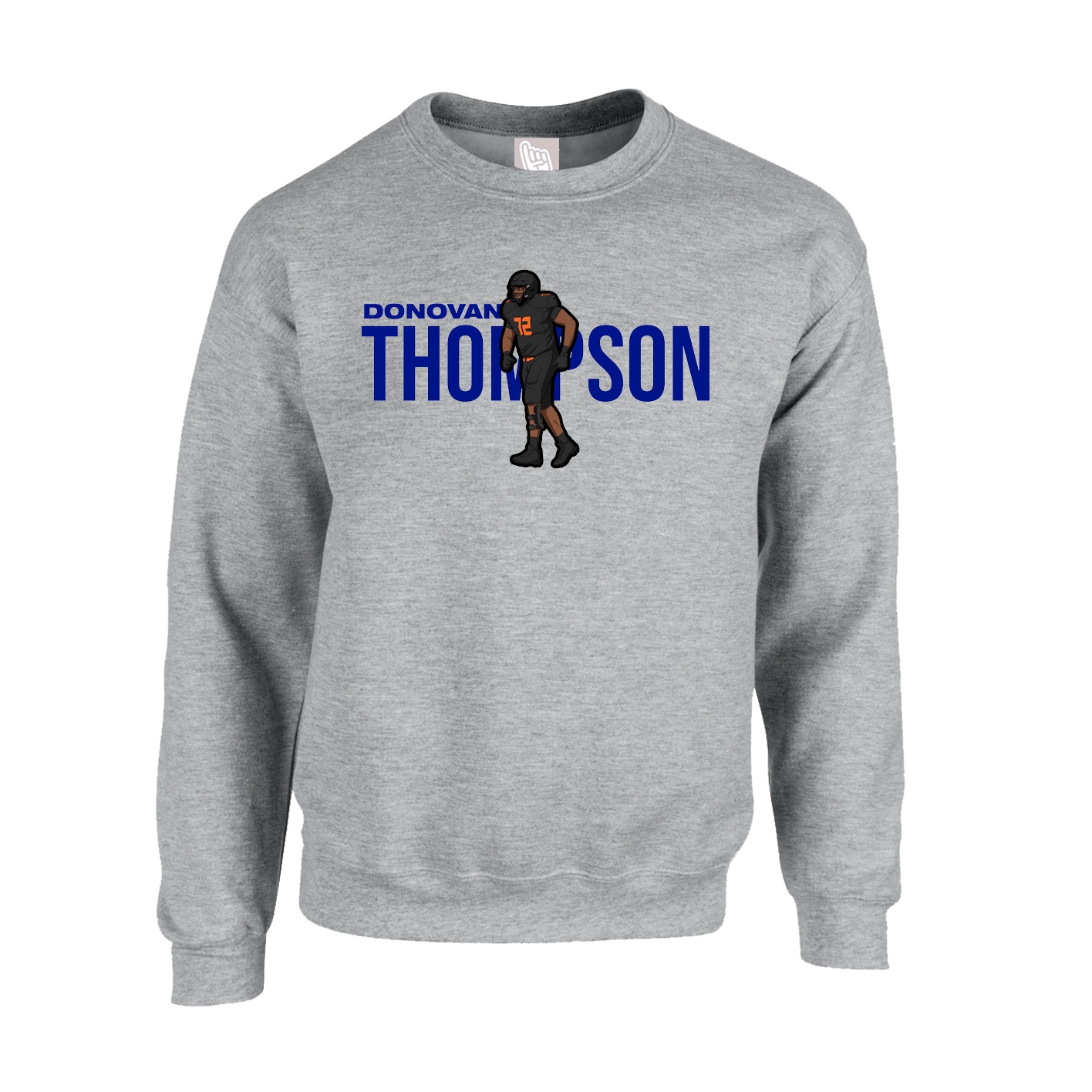 Fleece Crew — Player Name in Grey