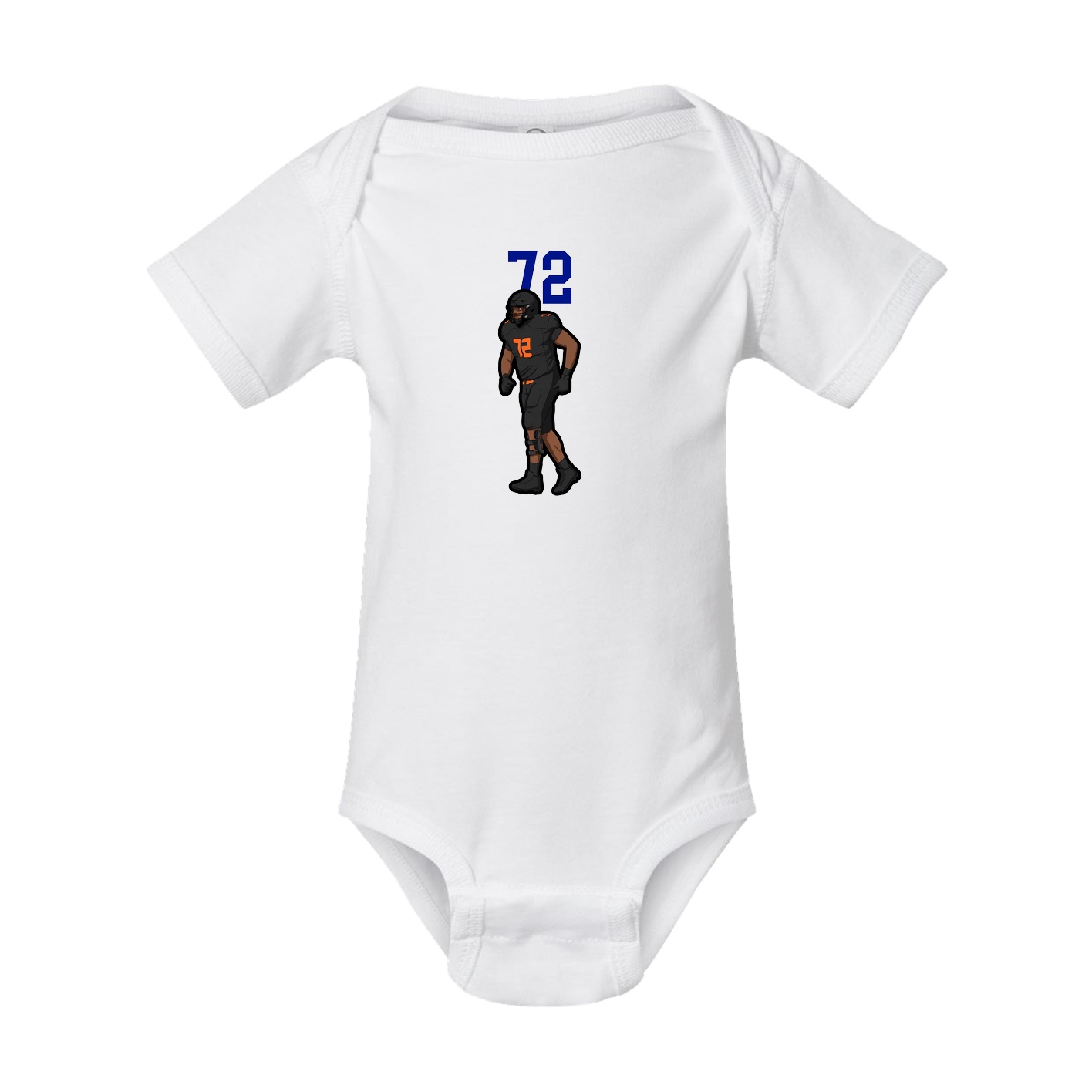 Baby Onesie — Number Top in White