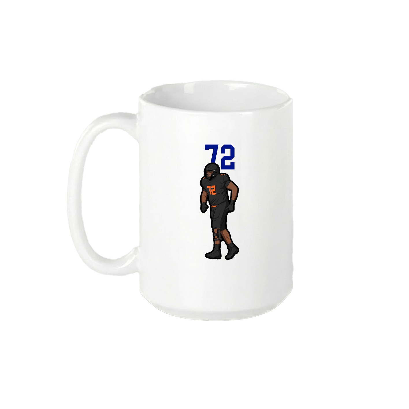 15oz Coffee Mug — Number Top in White