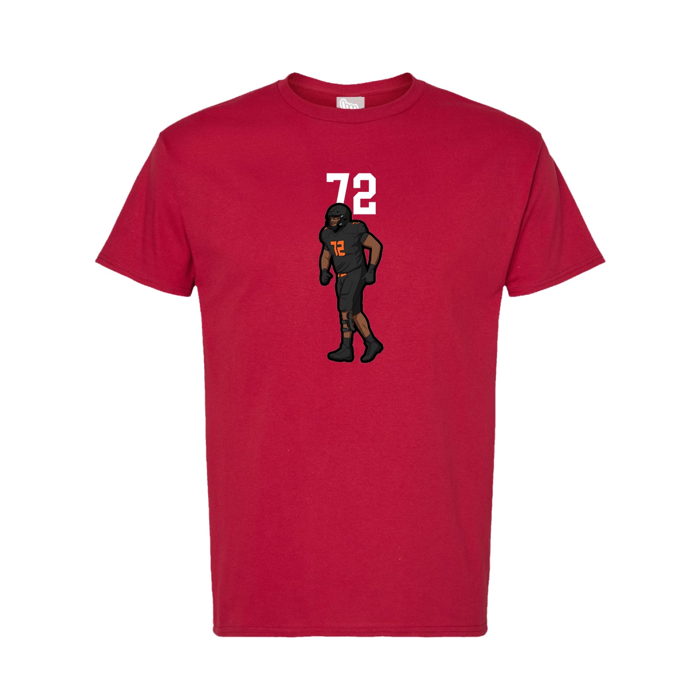 Tee — Number Top in Crimson
