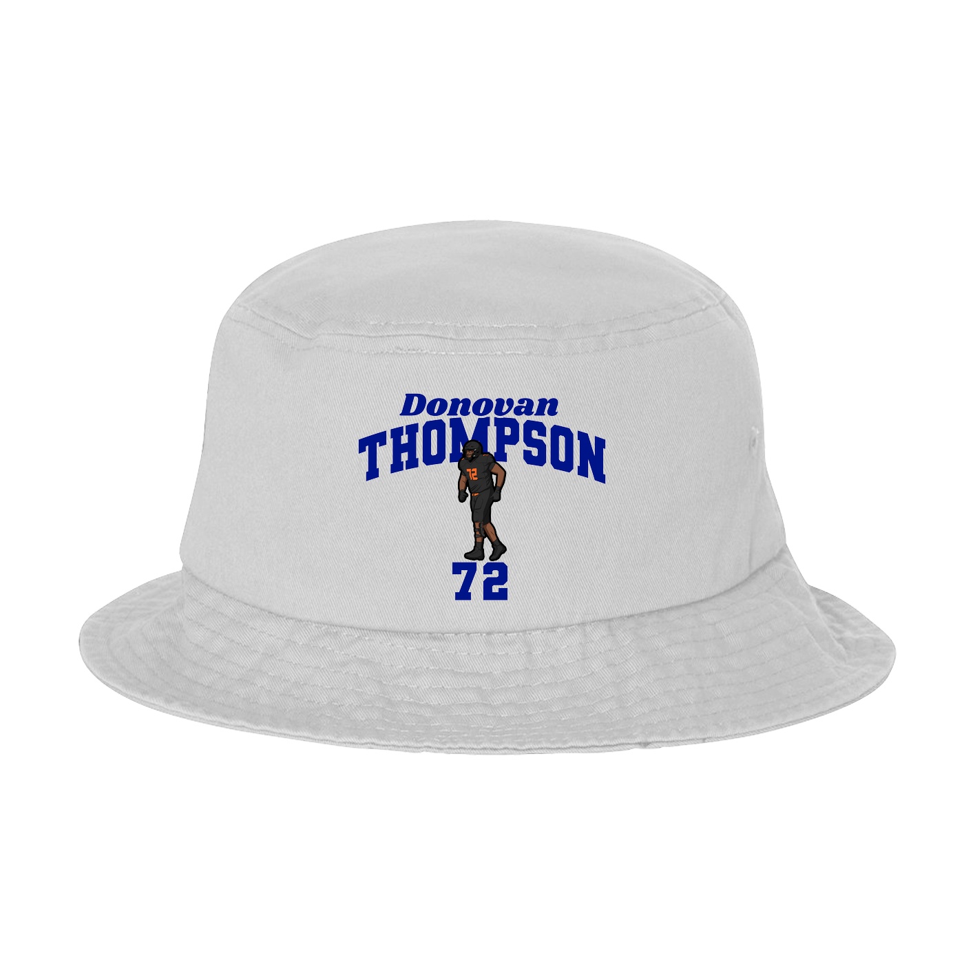 Bucket Cap — Signature Arch in White