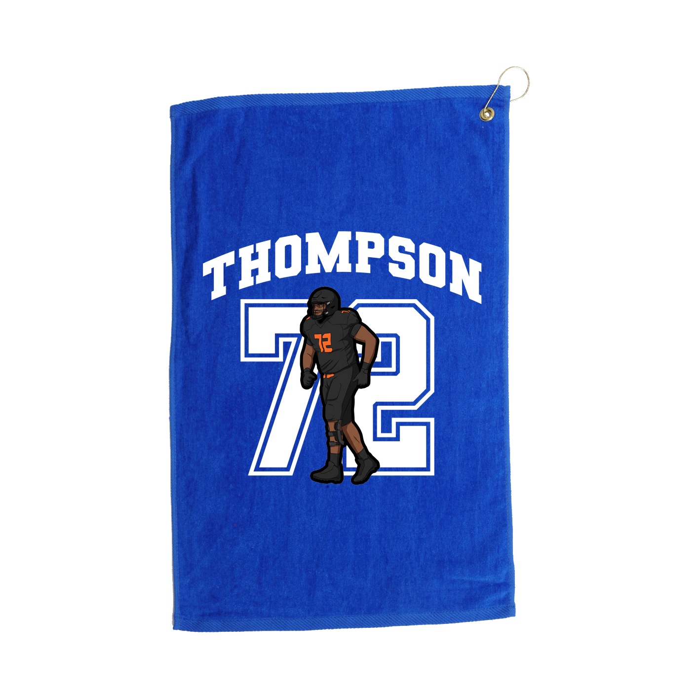 Golf Towel — Number in Royal