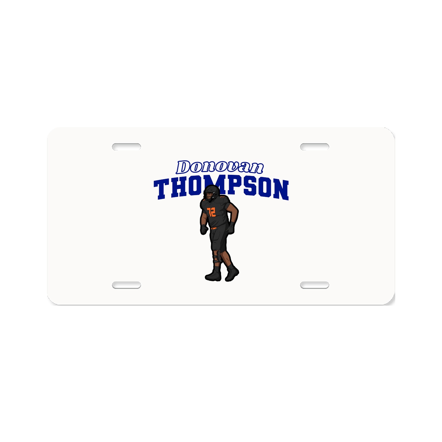 License Plate — Name Arch in Classic