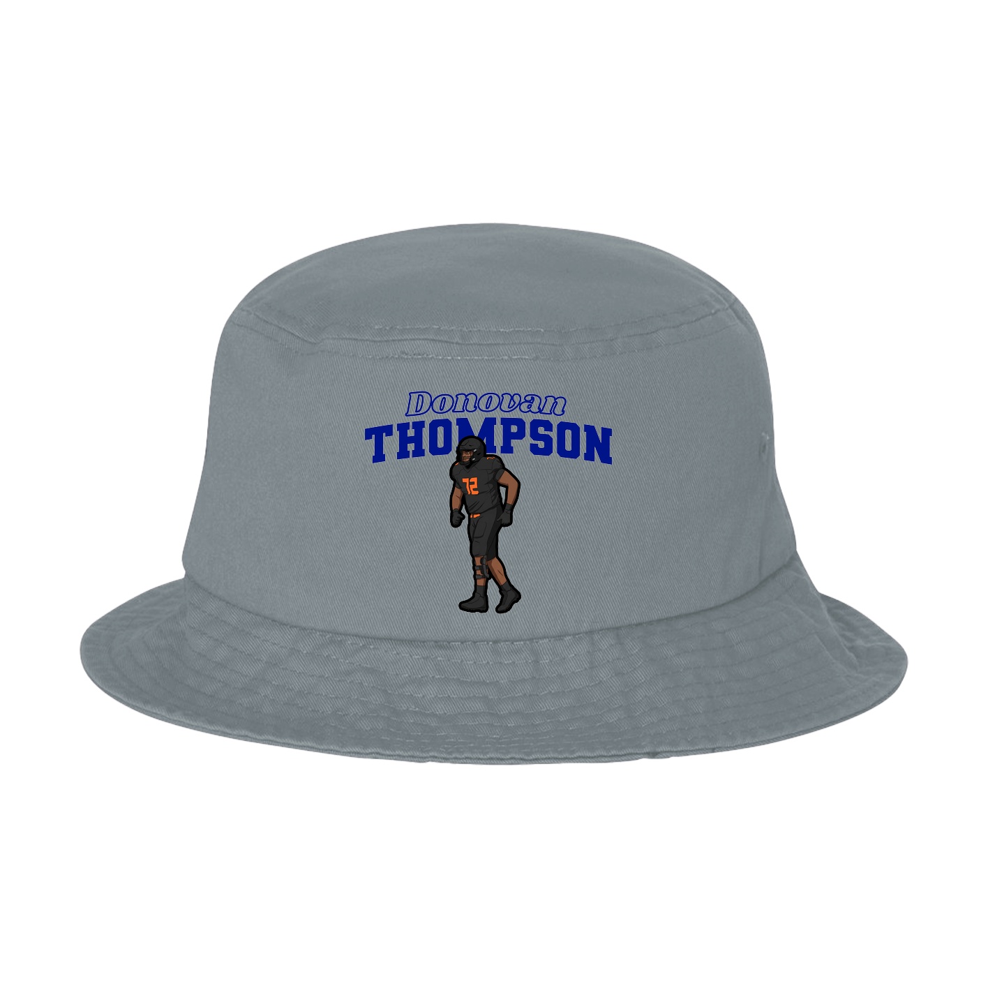 Bucket Cap — Name Arch in Grey