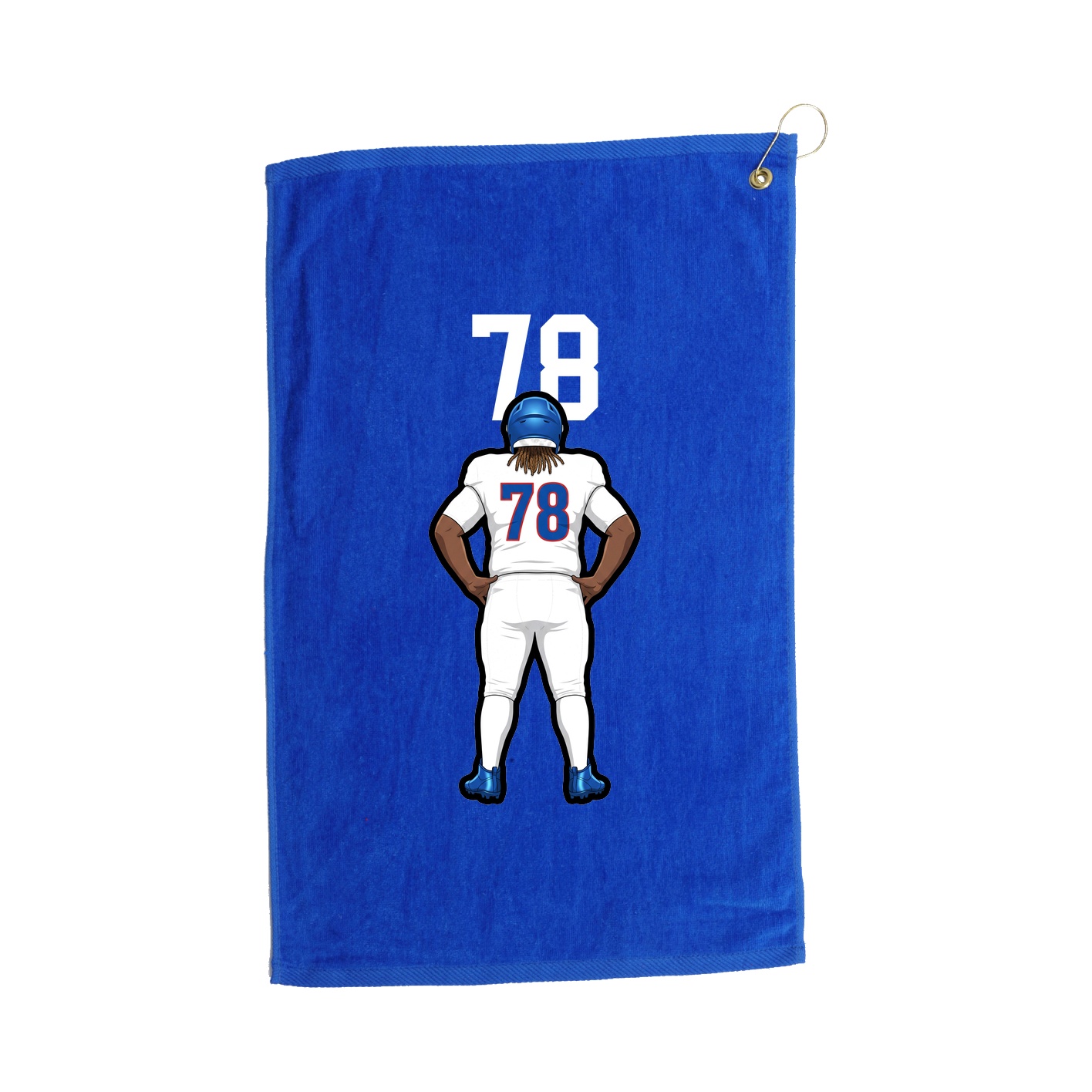 Golf Towel — Number Top in Royal