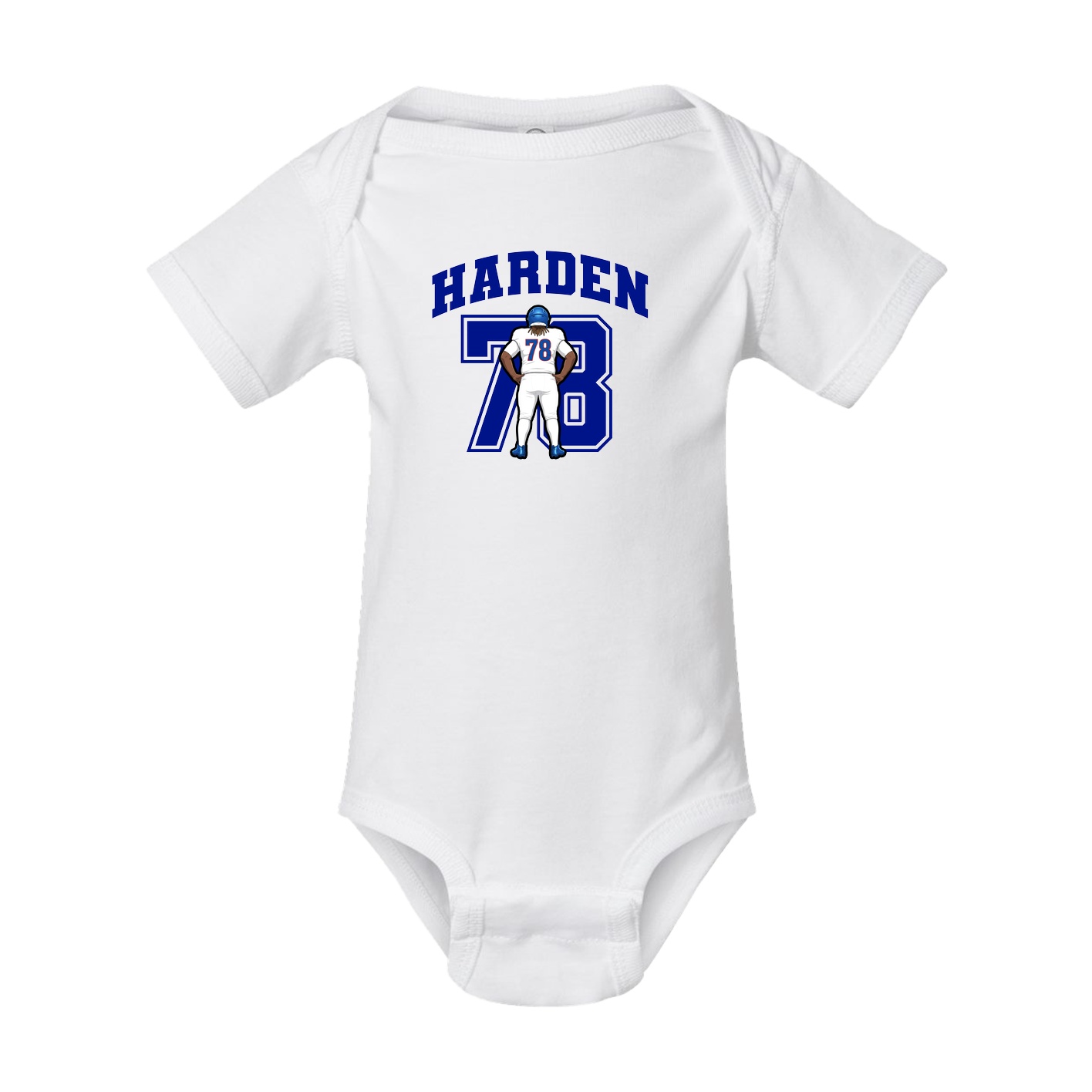 Baby Onesie — Number in White