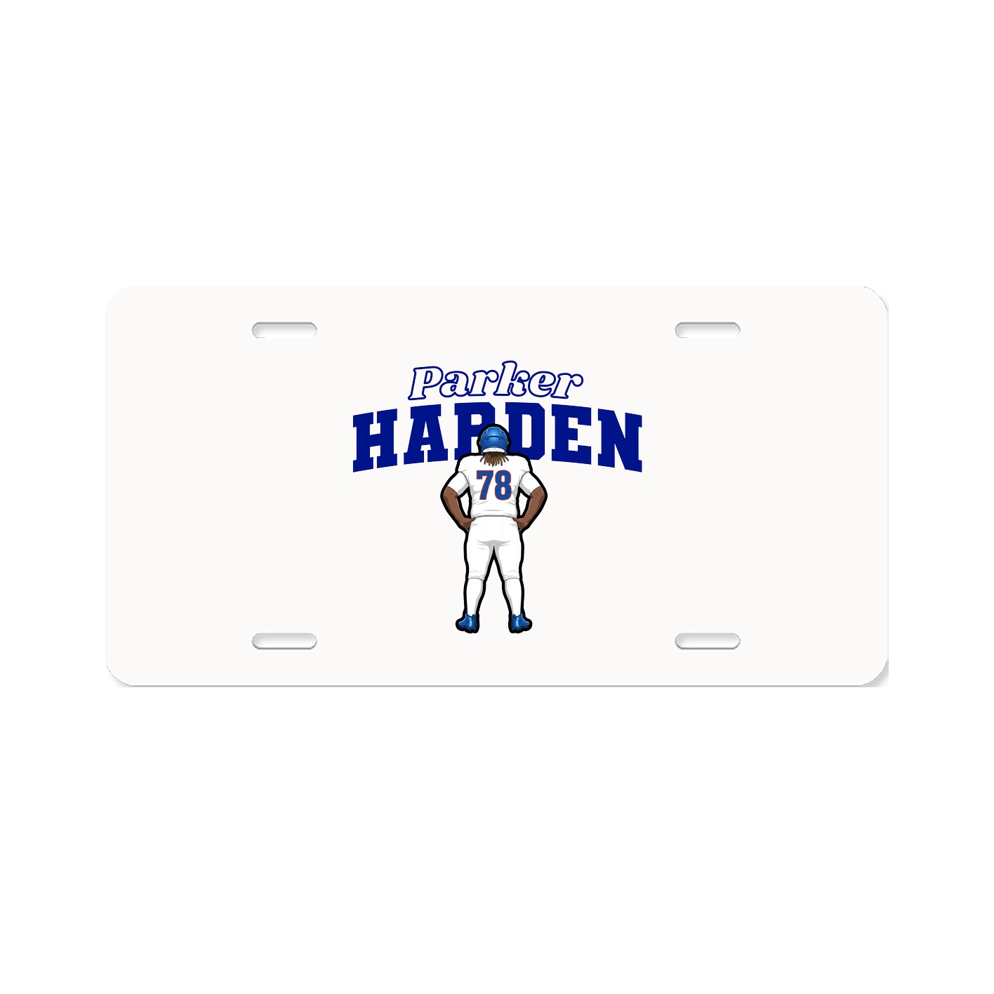 License Plate — Name Arch in Classic
