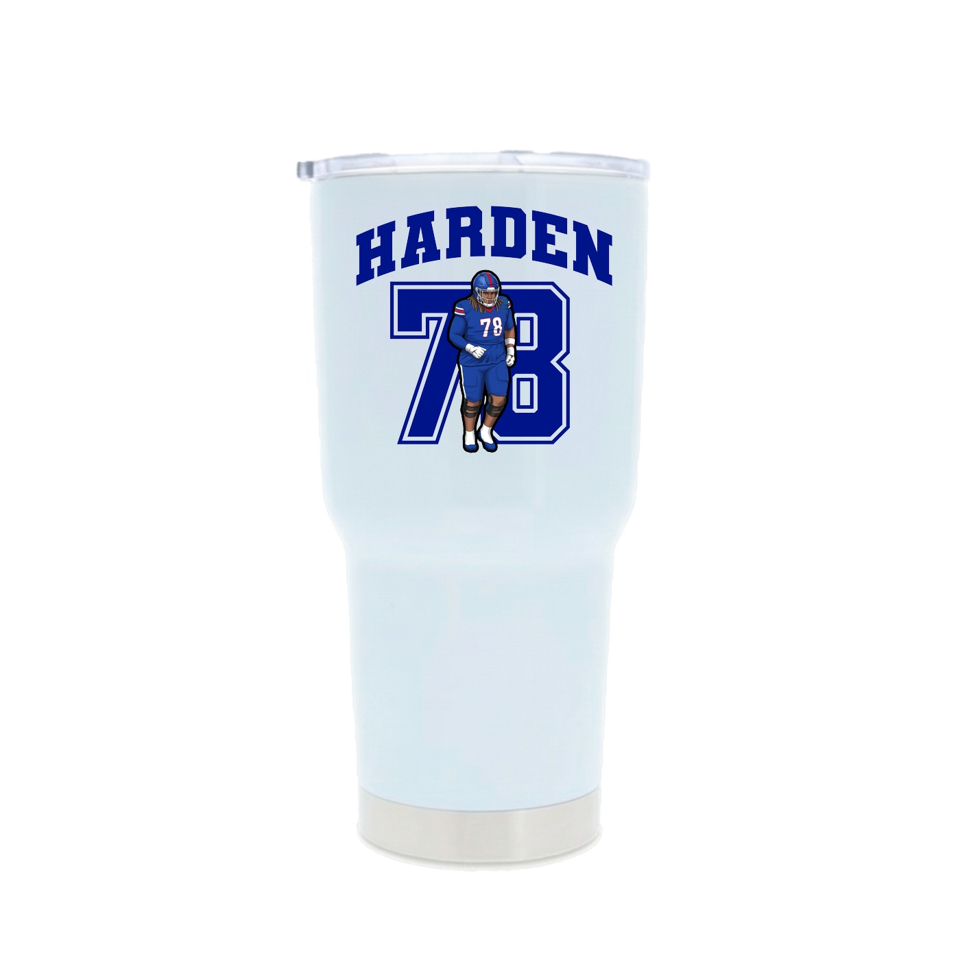 30oz Stainless Steel Tumbler — Number in White