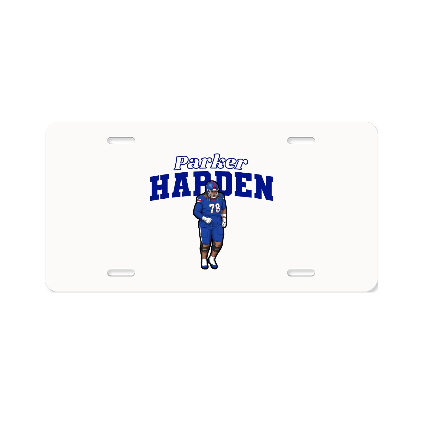 License Plate — Name Arch in Classic