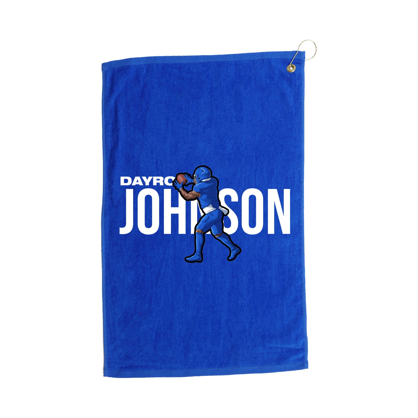 Golf Towel — Player Name in Royal