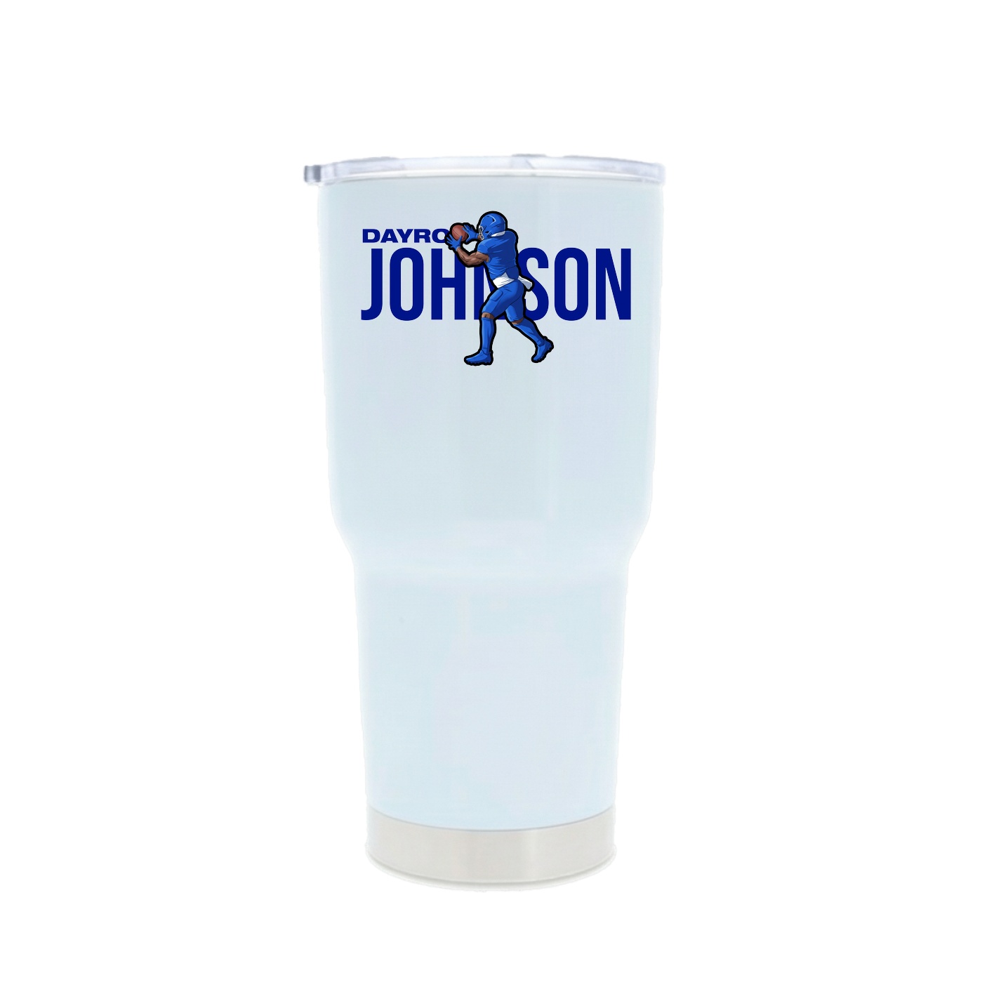 30oz Stainless Steel Tumbler — Player Name in White