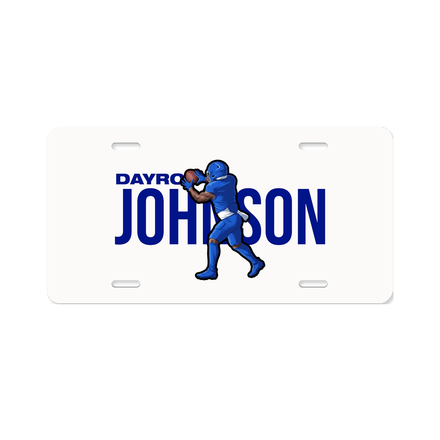 License Plate — Player Name in Classic