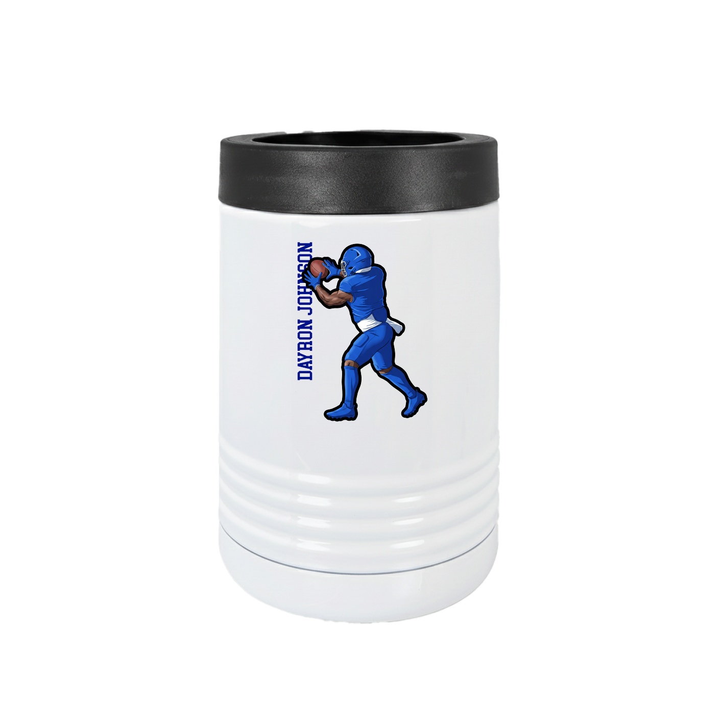 Beverage Holder — Name Vertical in White
