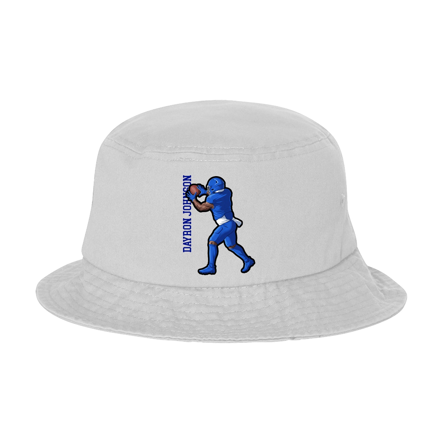 Bucket Cap — Name Vertical in White