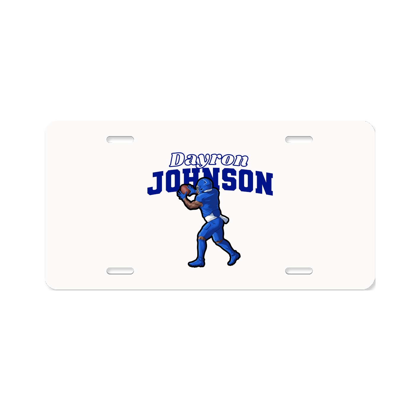 License Plate — Name Arch in Classic