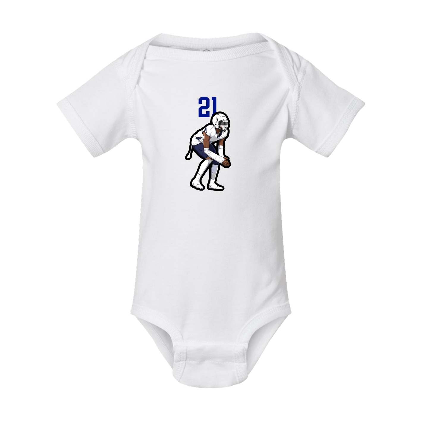 Baby Onesie — Number Top in White