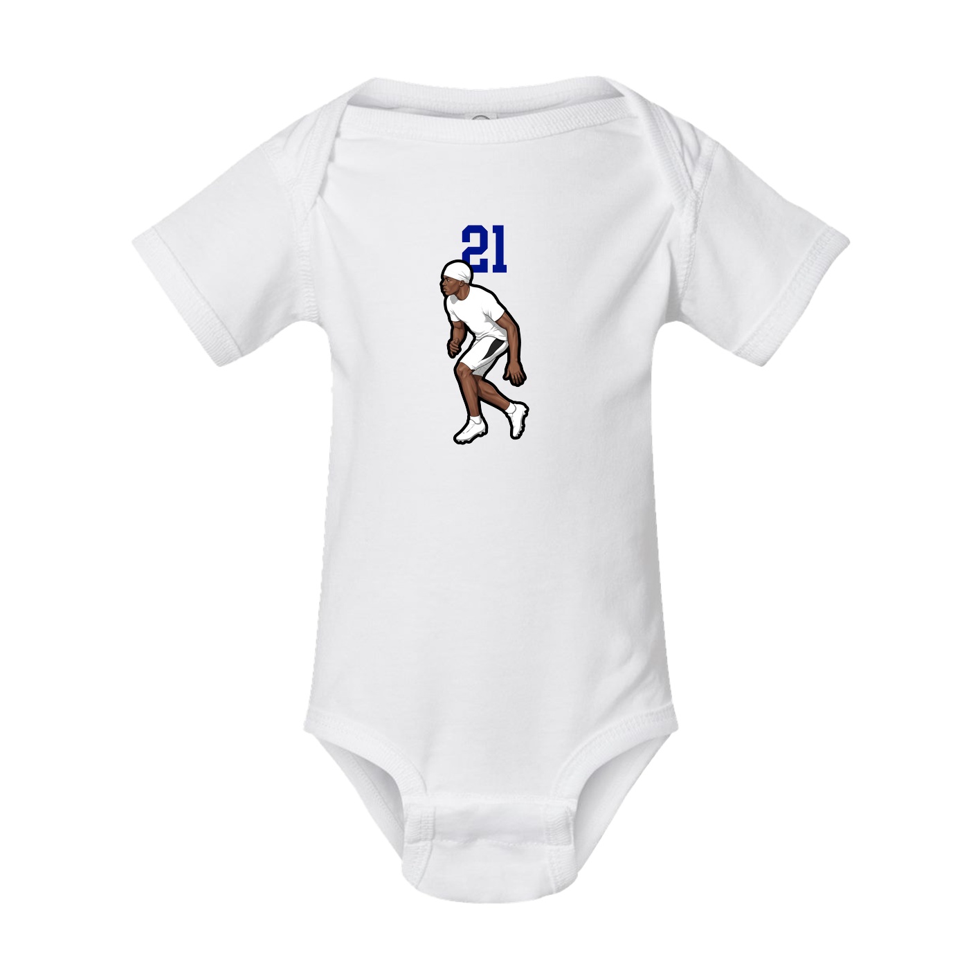 Baby Onesie — Number Top in White