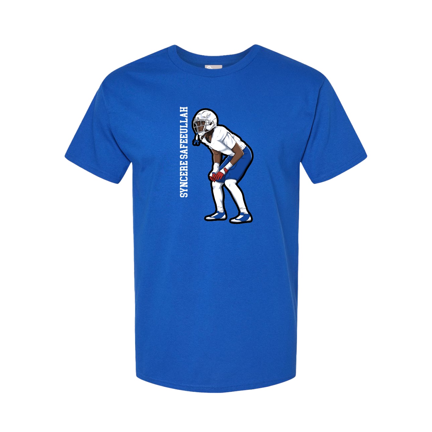 Tee — Name Vertical in Royal