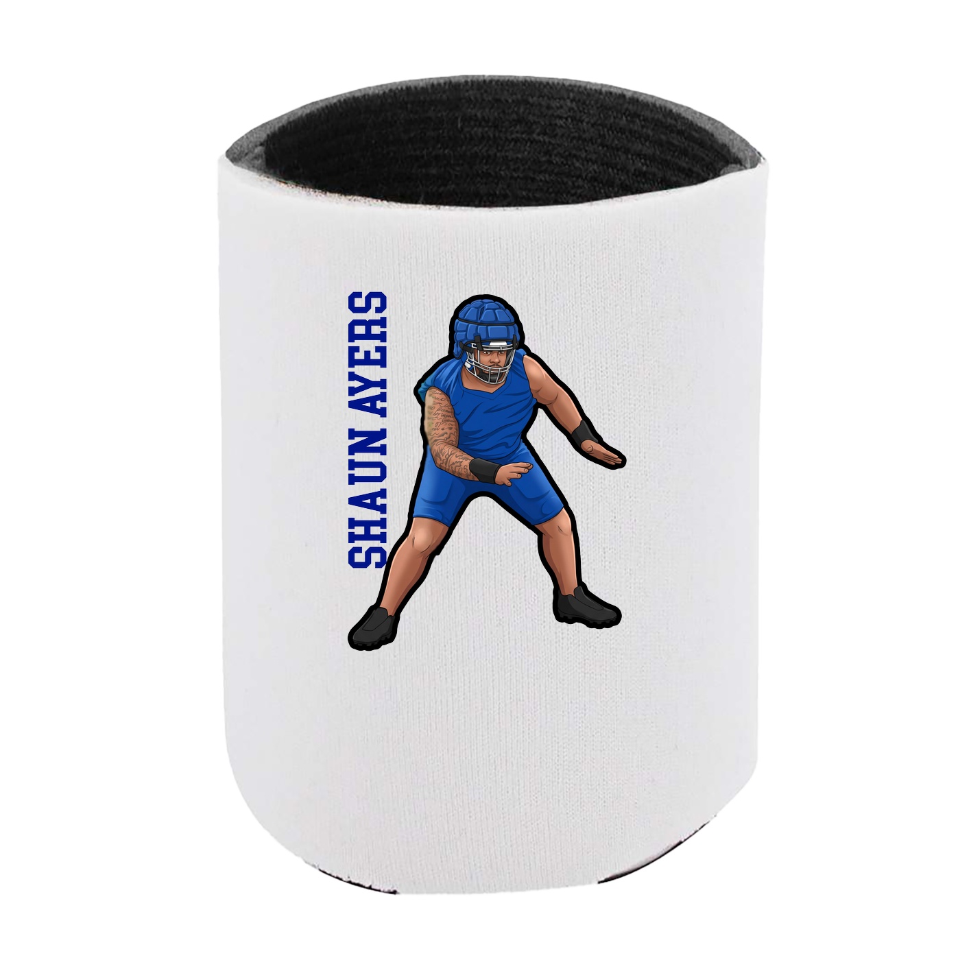 Can Holder — Name Vertical in White