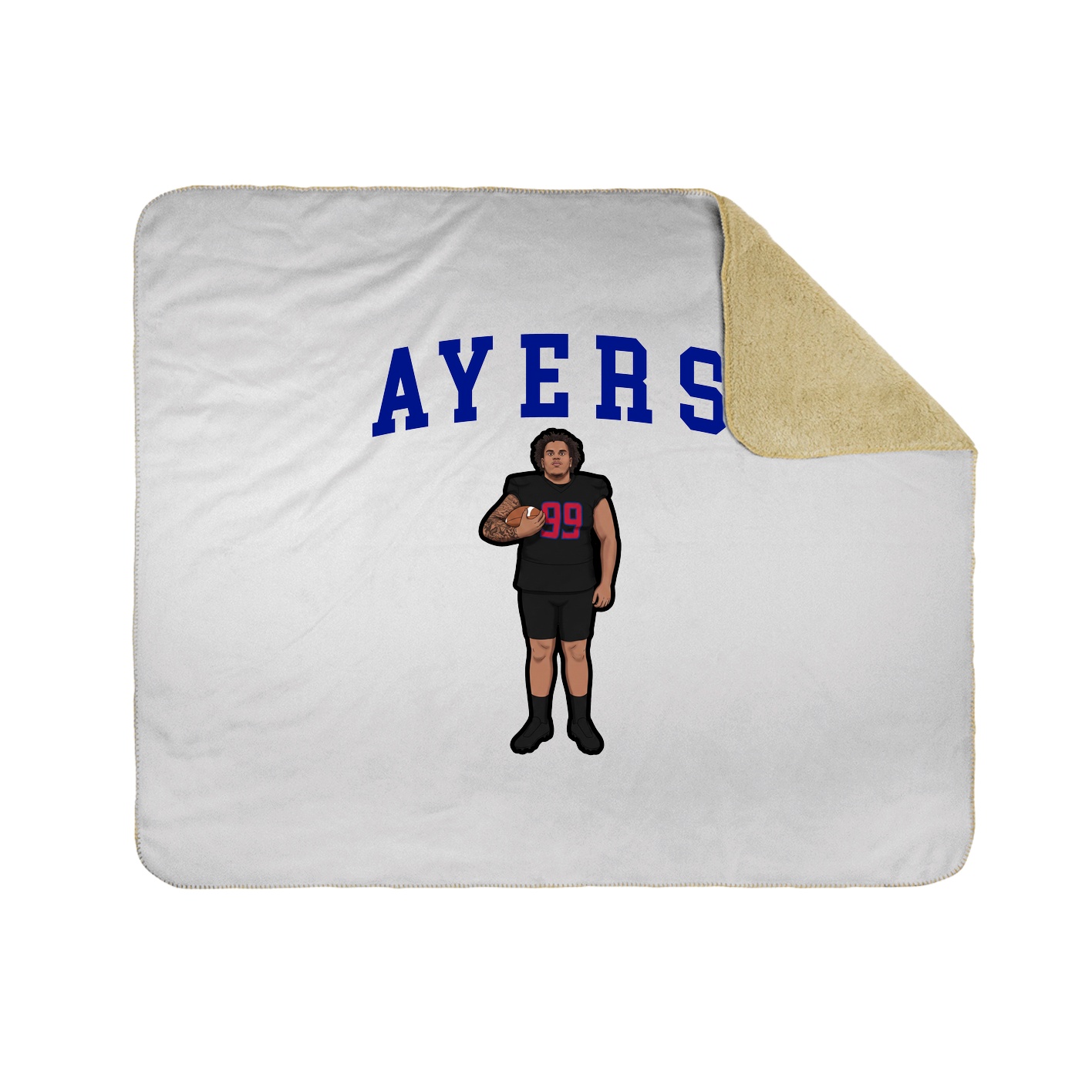 Throw Blanket — Shirsey in White