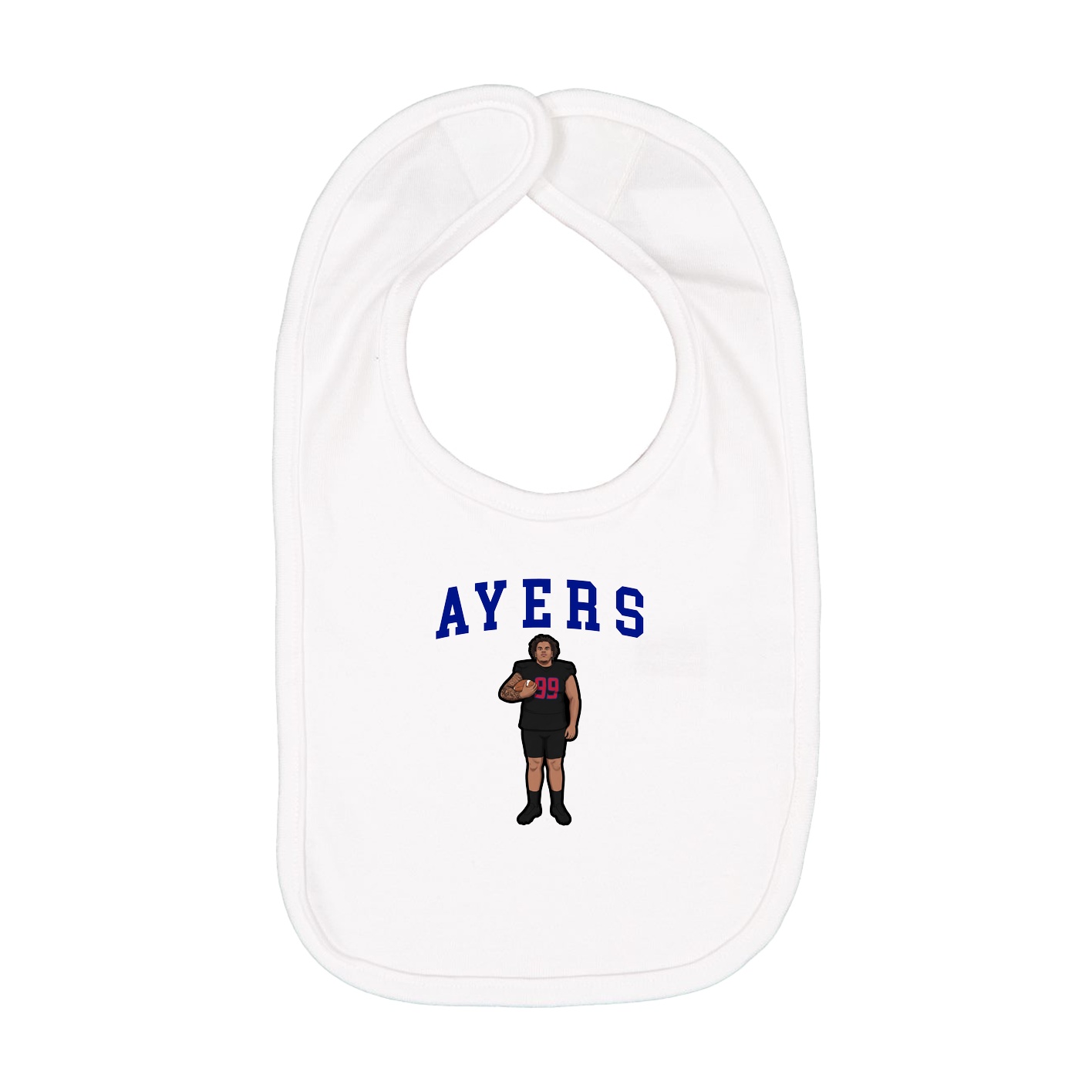Infant Bib — Shirsey in White