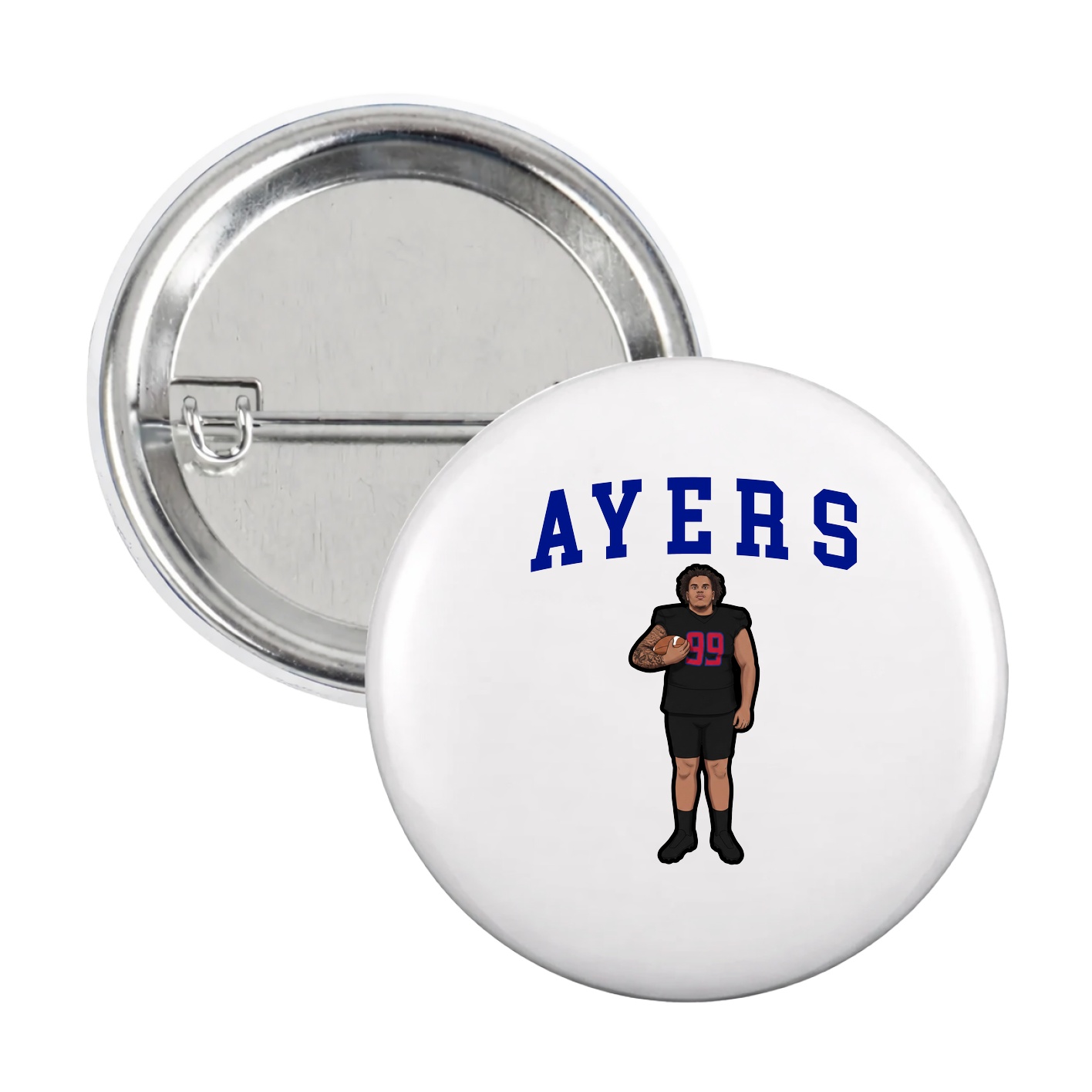 Game Day Button — Shirsey in White