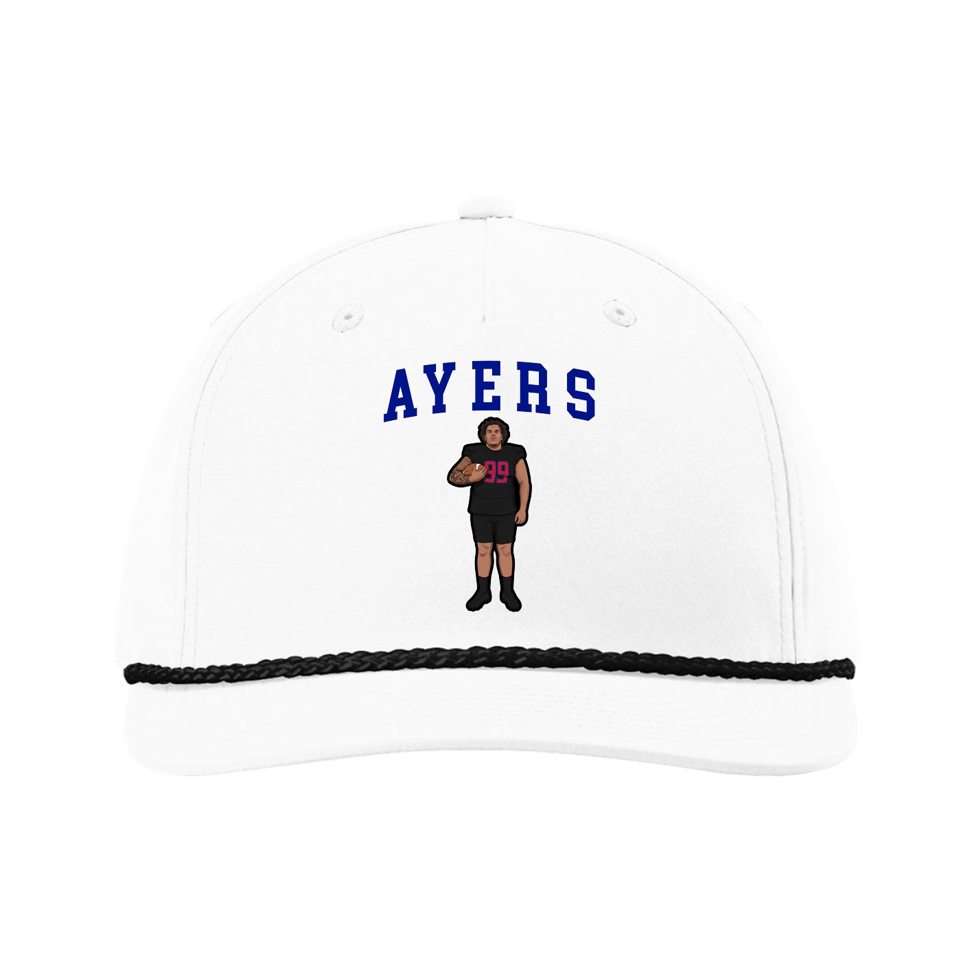 Five-Panel Classic Rope Cap — Shirsey in White