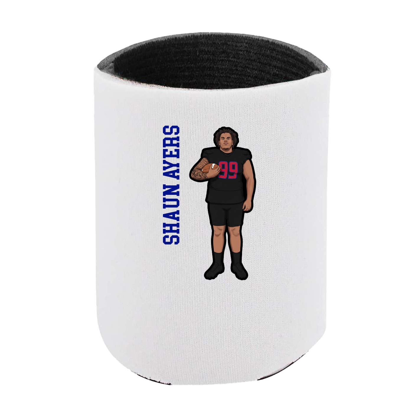 Can Holder — Name Vertical in White