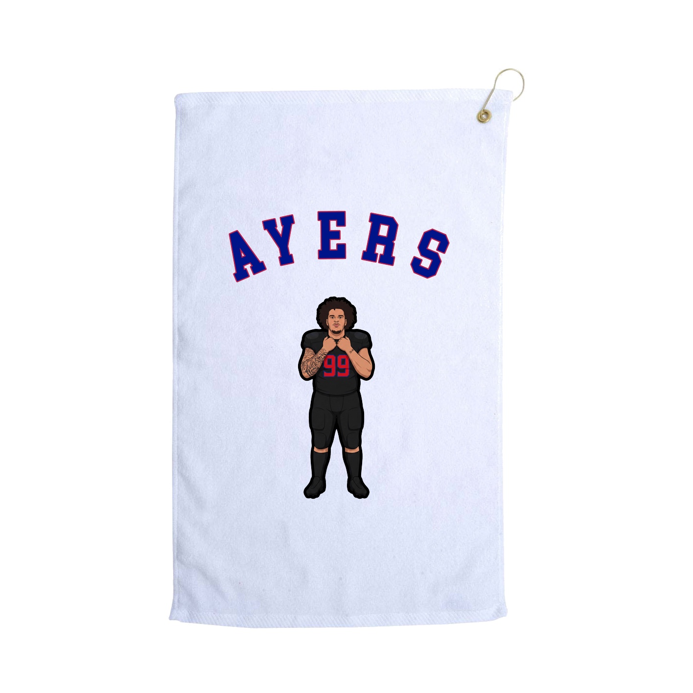 Golf Towel — Shirsey Arch in White