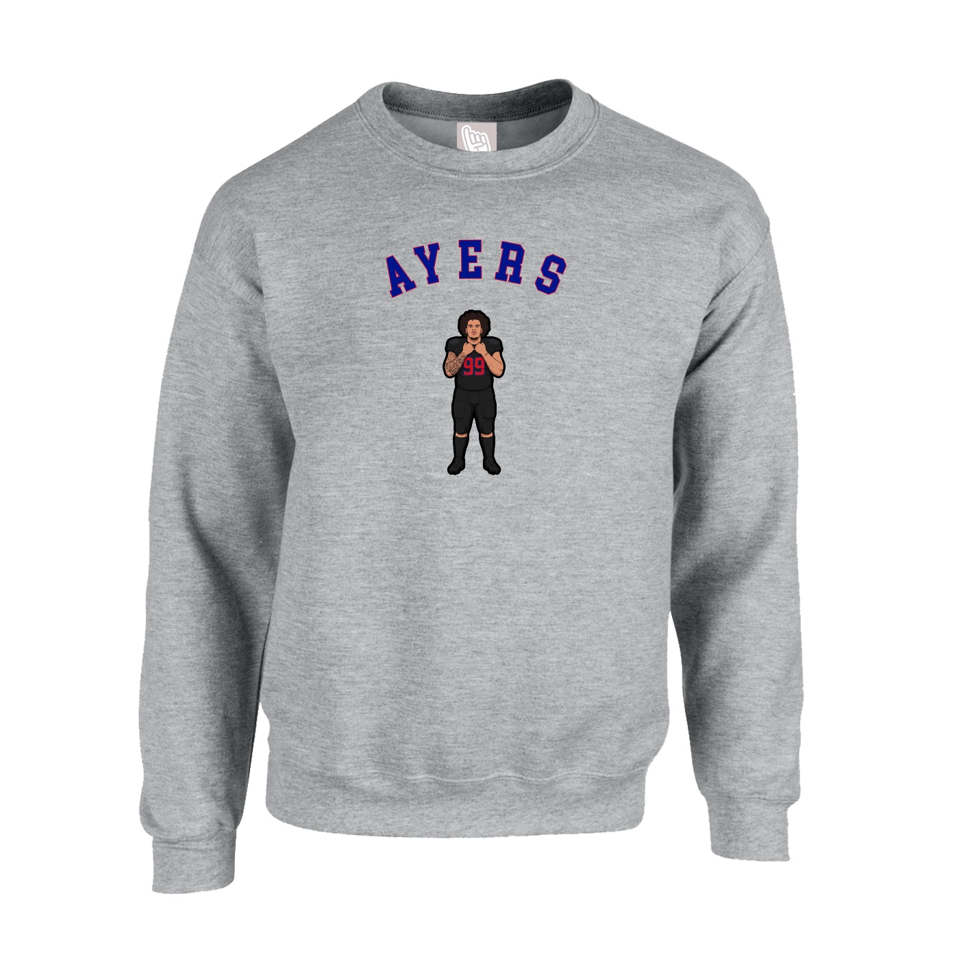 Fleece Crew — Shirsey Arch in Grey