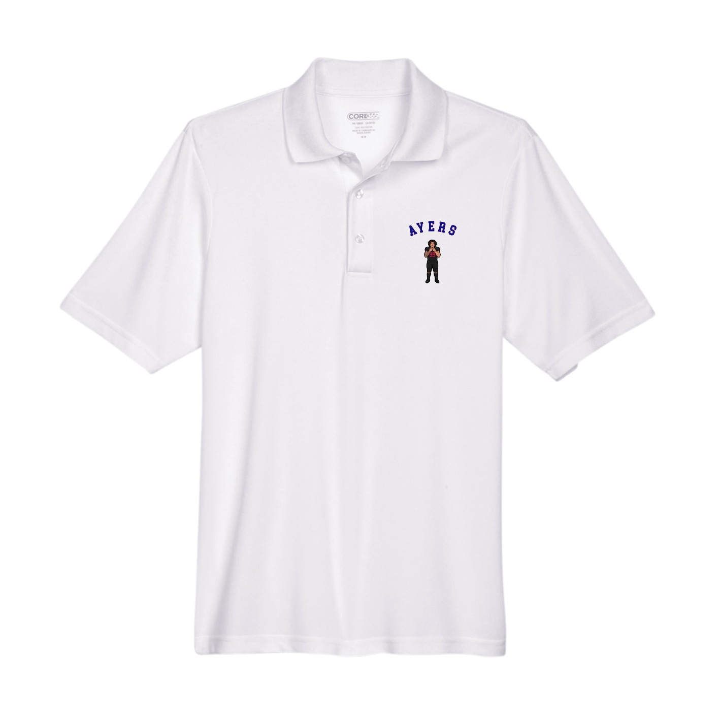 Performance Polo — Shirsey Arch in White
