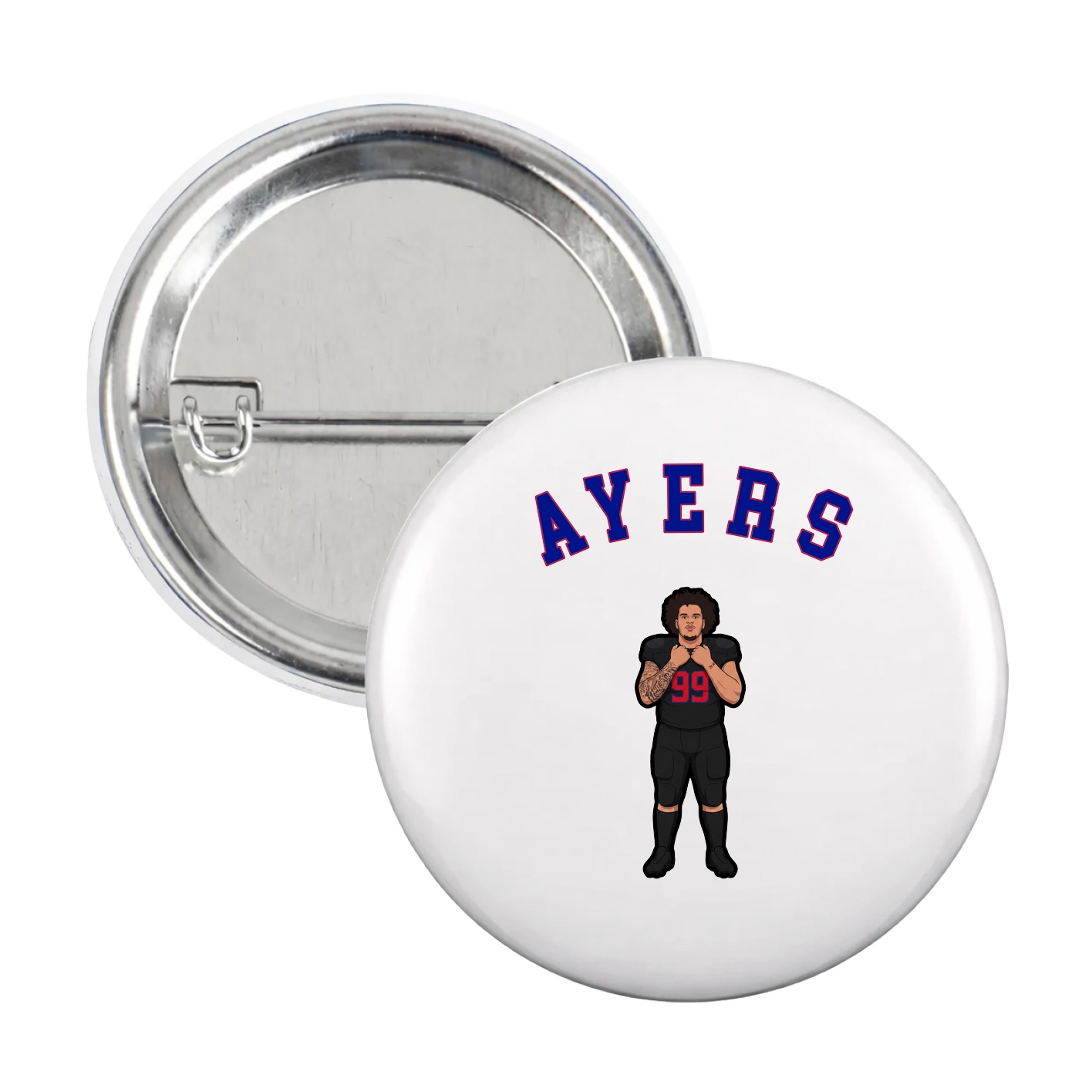 Game Day Button — Shirsey Arch in White