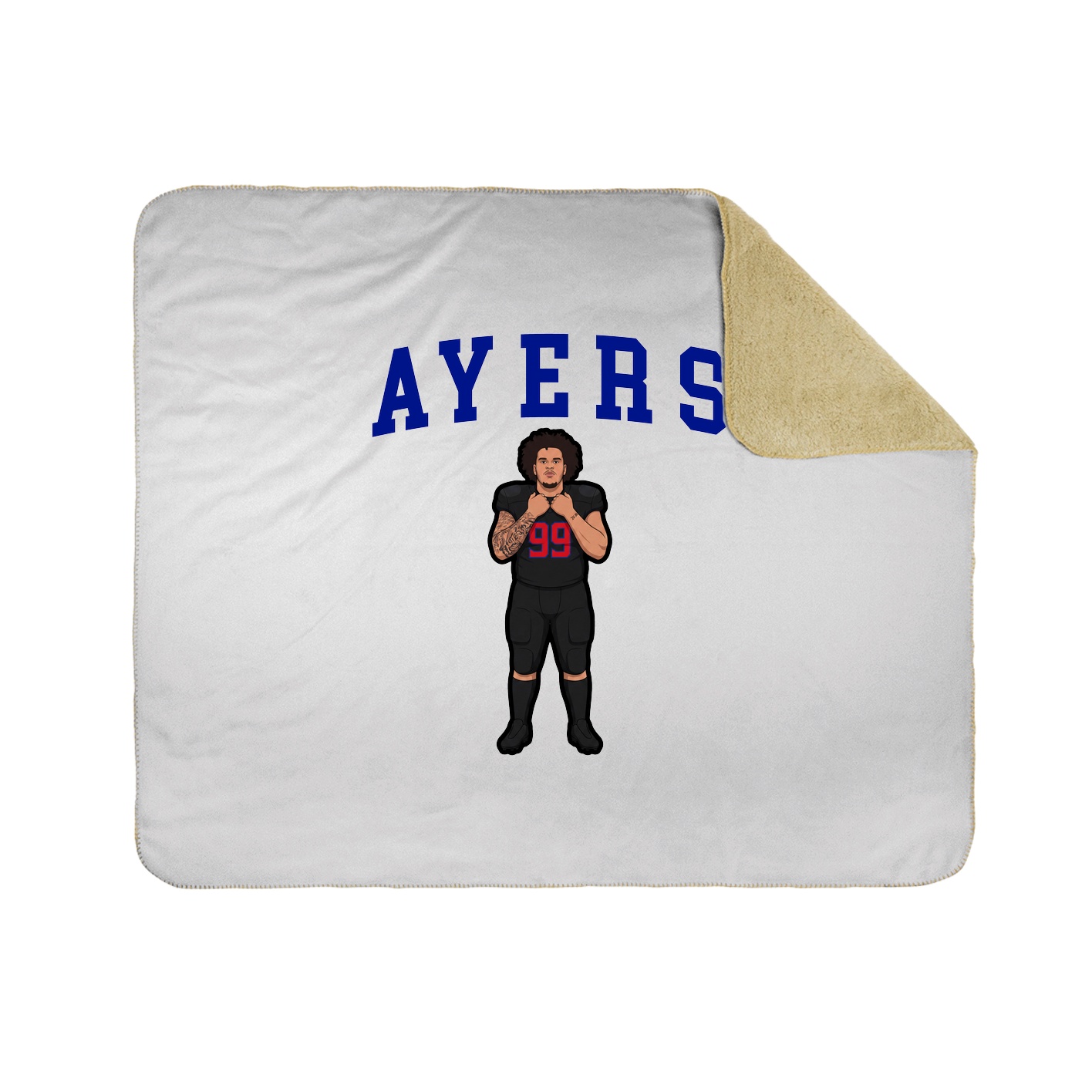 Throw Blanket — Shirsey in White