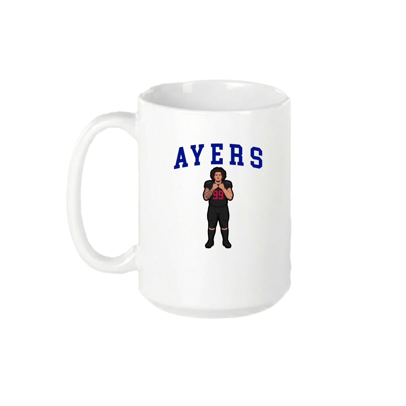 15oz Coffee Mug — Shirsey in White